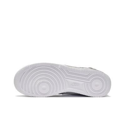 [Customized Snakeskin Pattern/Skull] Air Force 1 Low-top Shoes Unisex Grafiti Grey/White