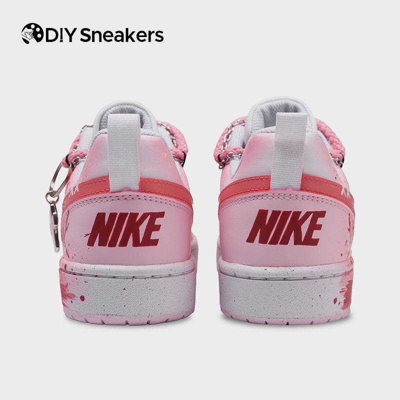 [Custom Peach Blossoms] Court Borough Skateboarding Shoes Unisex Four Color