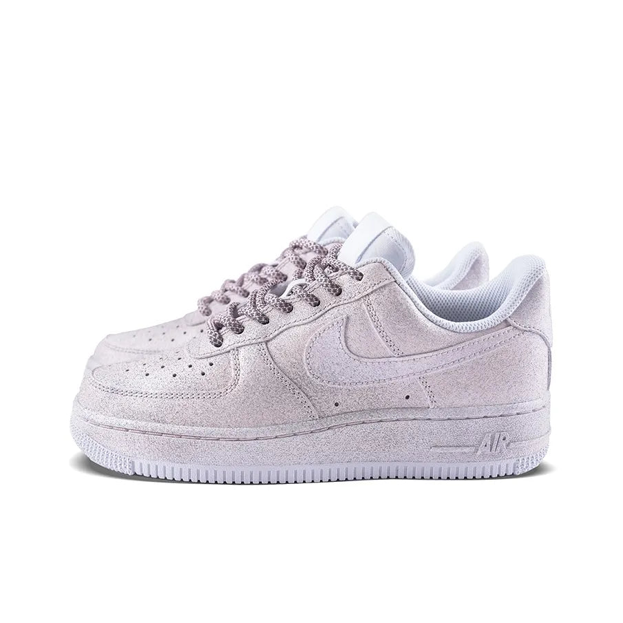 [Customized Aurora Dance, Full Stars] Air Force 1 Low-top Shoes Unisex White/Blue/Pink With Diamond Decoration