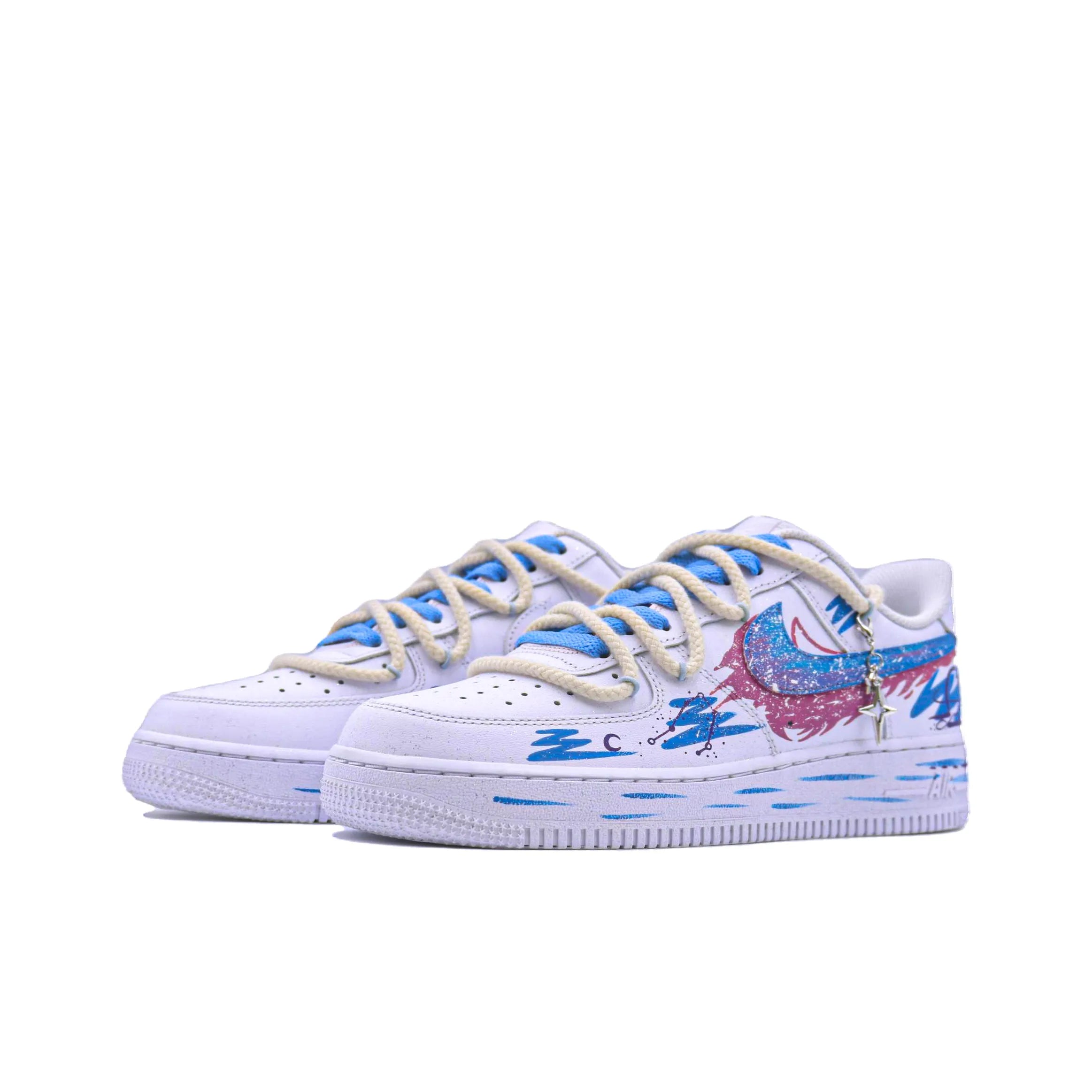 [Customized The Twelve Zodiac Signs: Libra - Fashionable Starry Sky] Air Force 1 Shoes Unisex