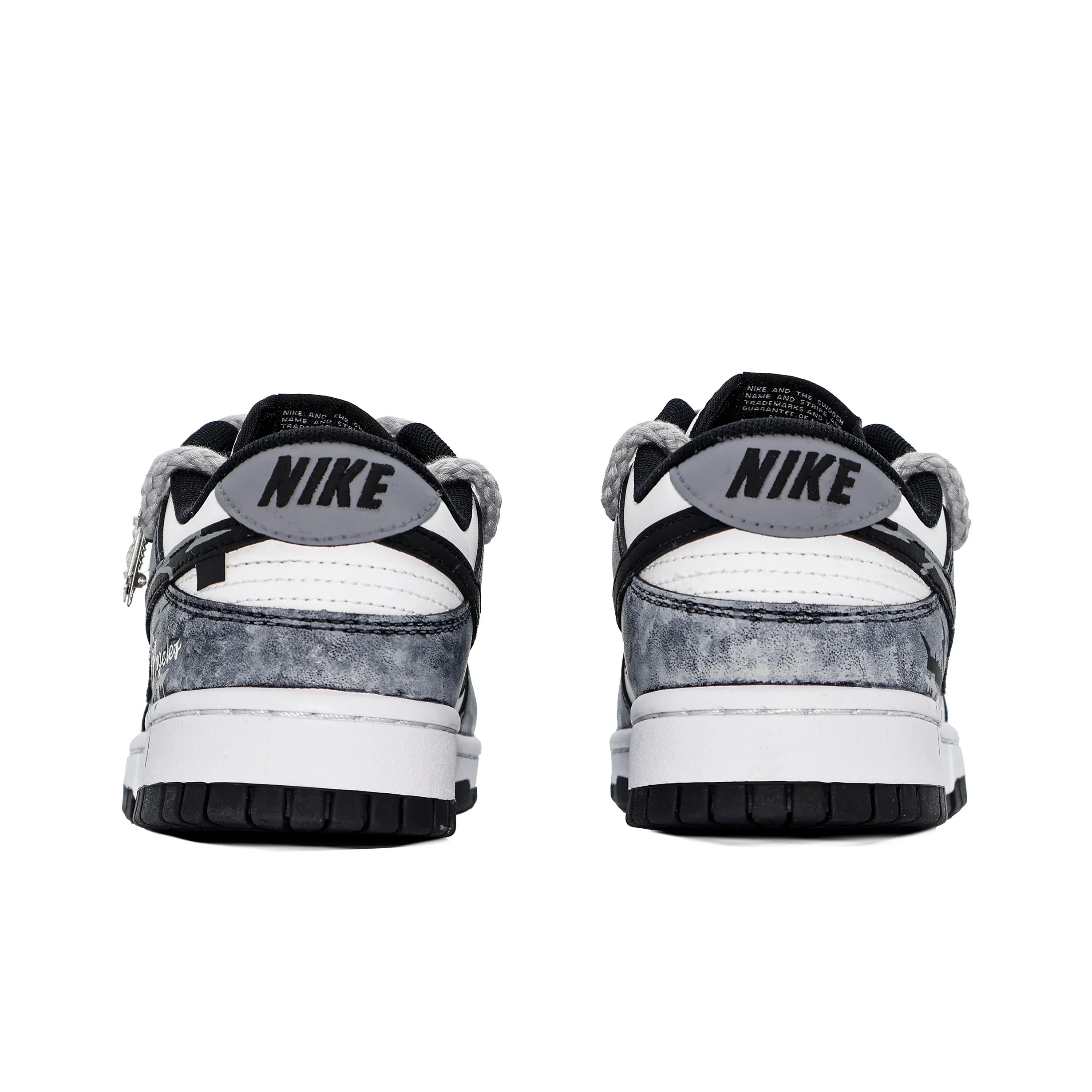 [Custom Shadow Slayer] Dunk Skateboarding Shoes Unisex Gothic Style Gray