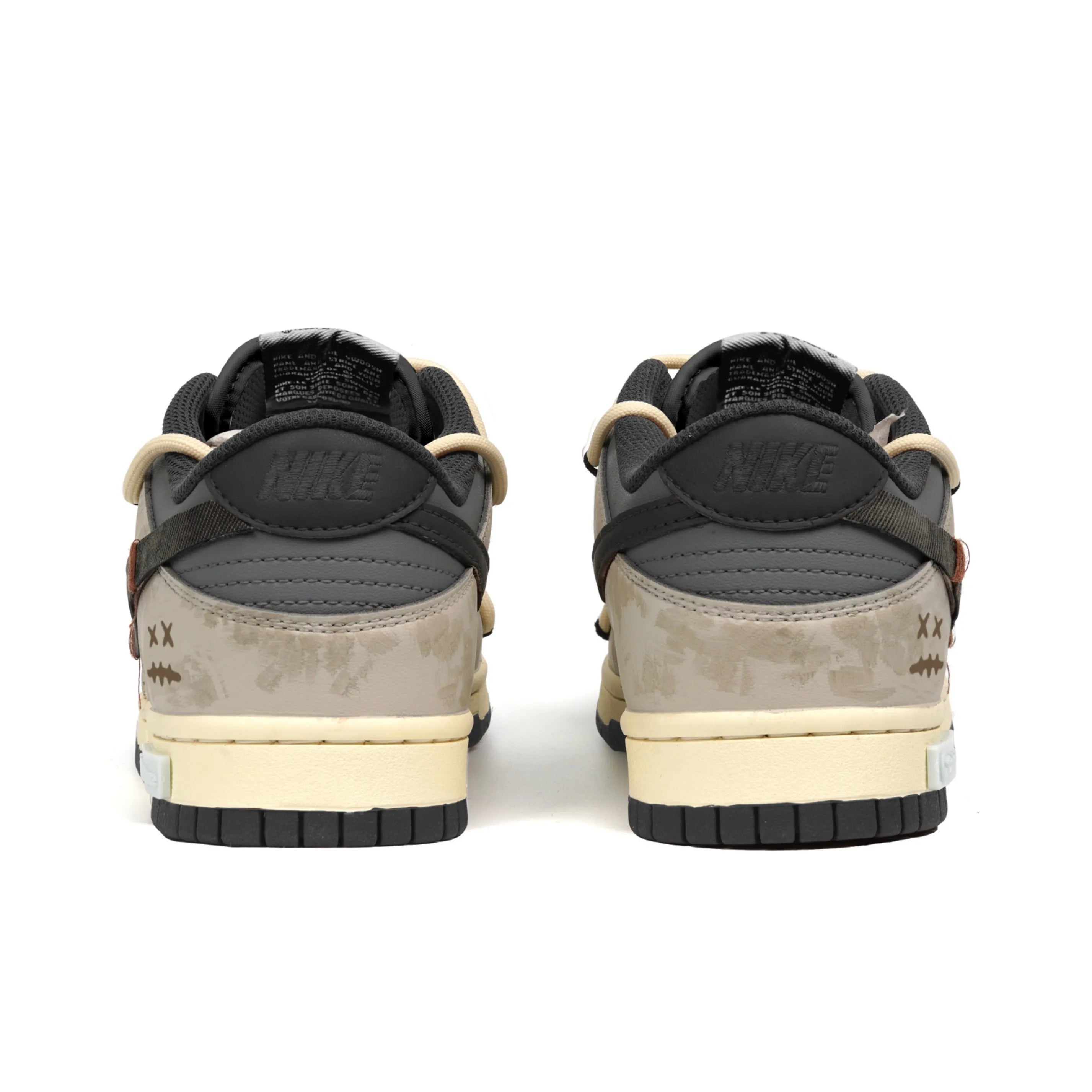 [Custom Street Artists] Dunk Low Skateboard Shoes Unisex Brown/Beige