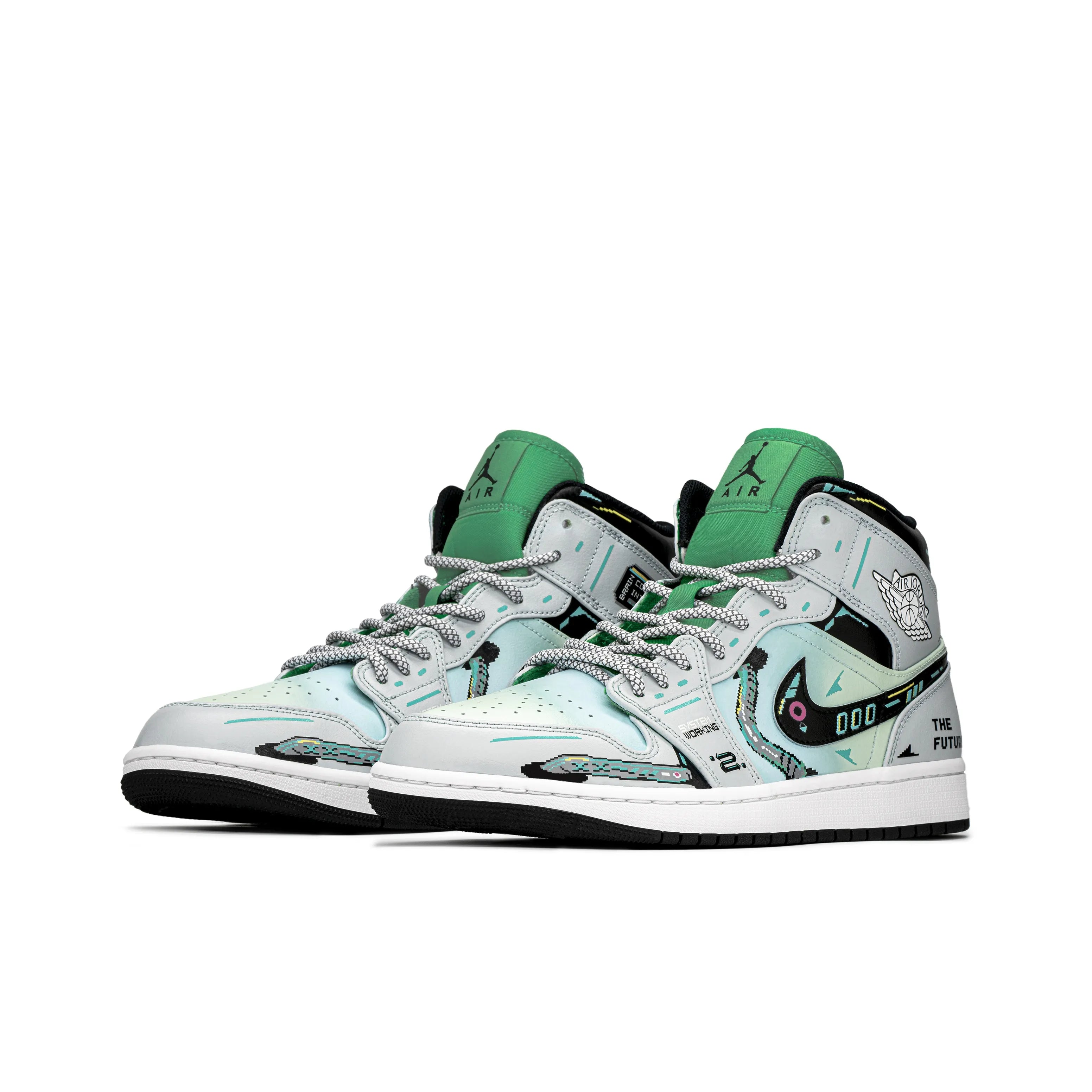 FZBB Cyberpunk -  Men's Jordan 1 Mid Custom