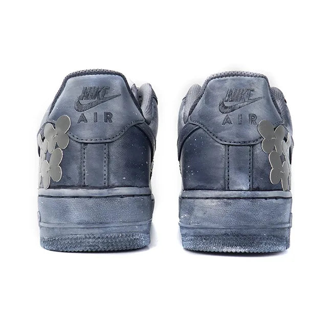 [Custom Reflective Butterfly] Air Force 1 Skateboarding Shoes Unisex Gray