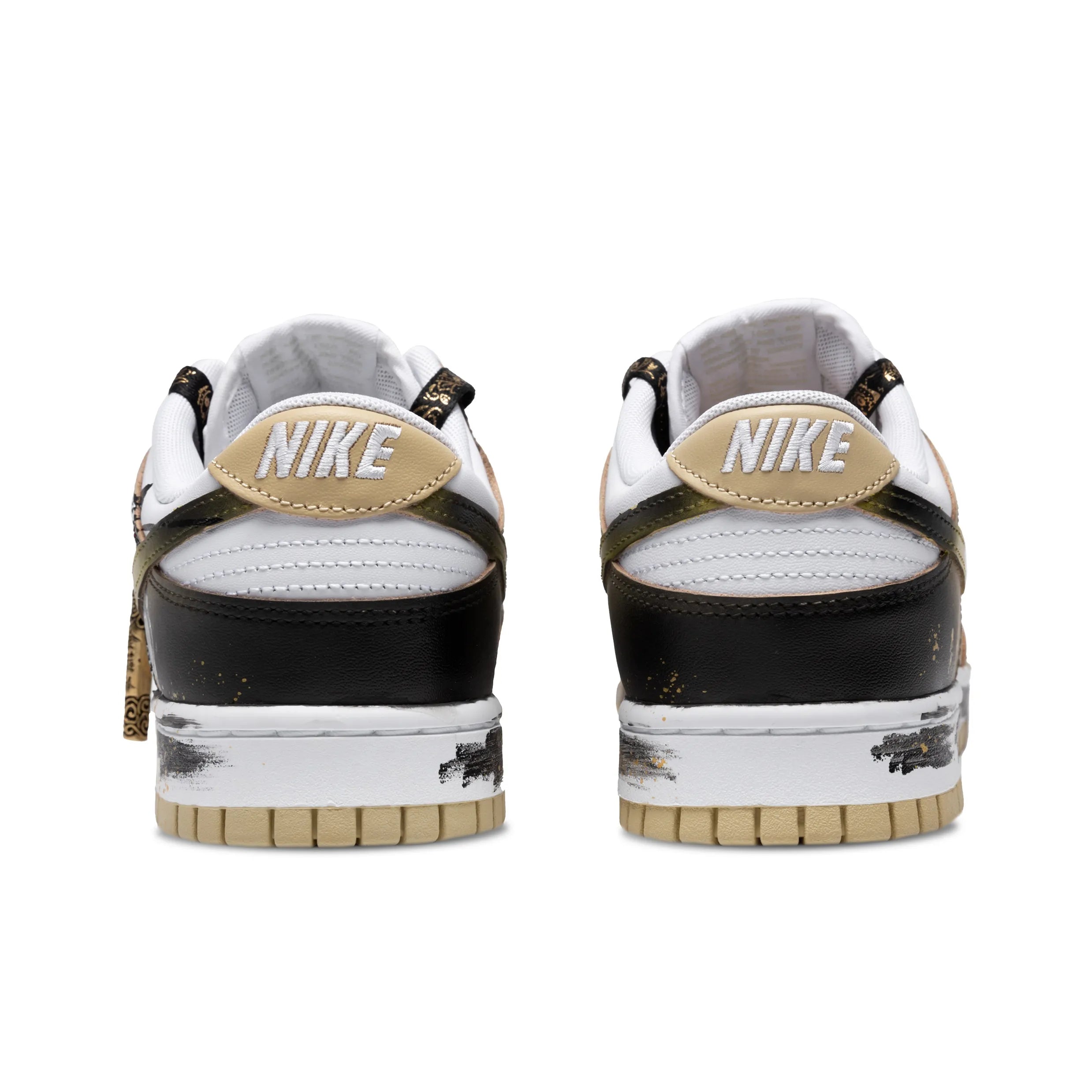 [Custom Monkey King - Black Gold] Dunk Low Skateboard Shoes Unisex