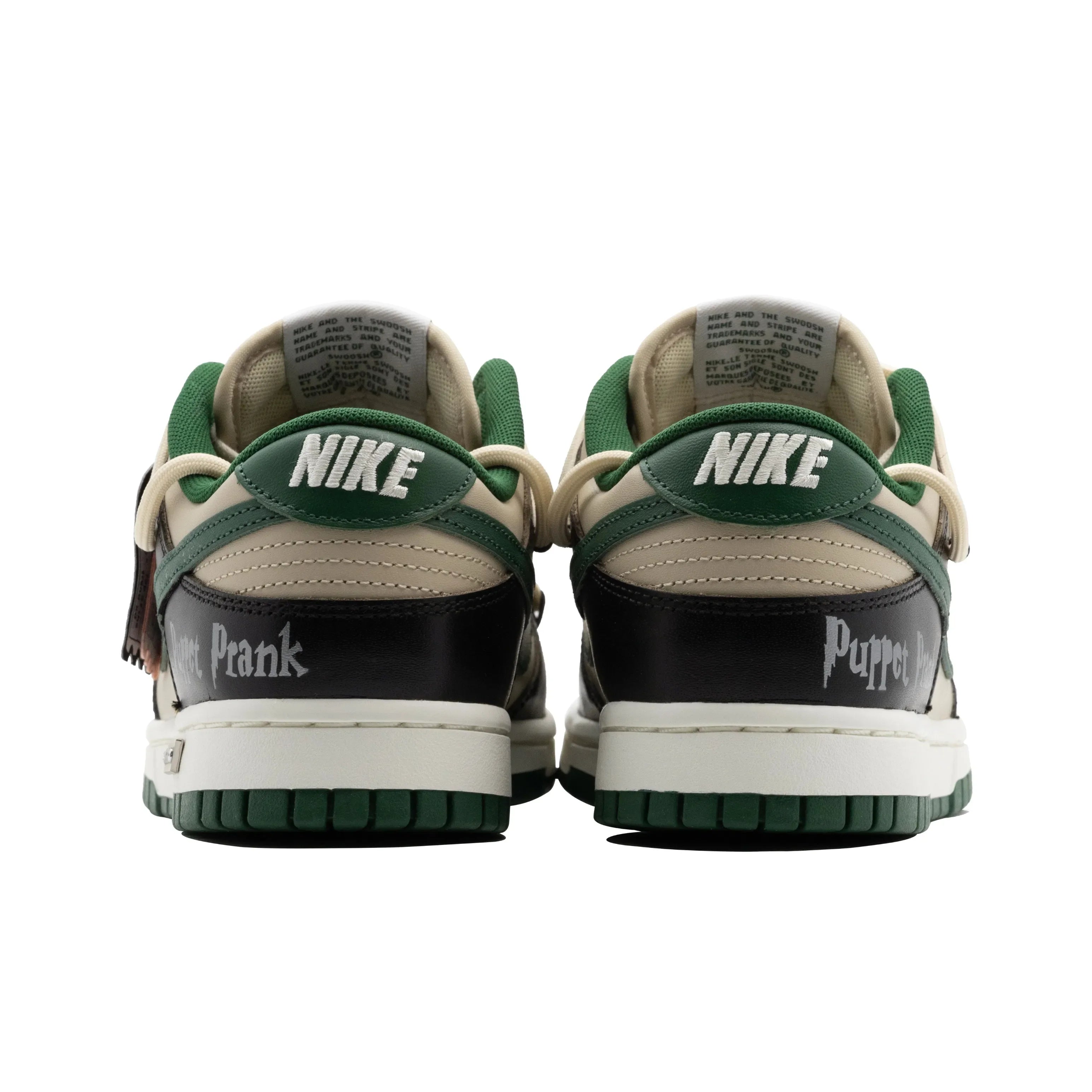 [Custom Harry Potter - The Fantastic World of Magic] Dunk Skateboarding Shoes Unisex Black/Beige/Green