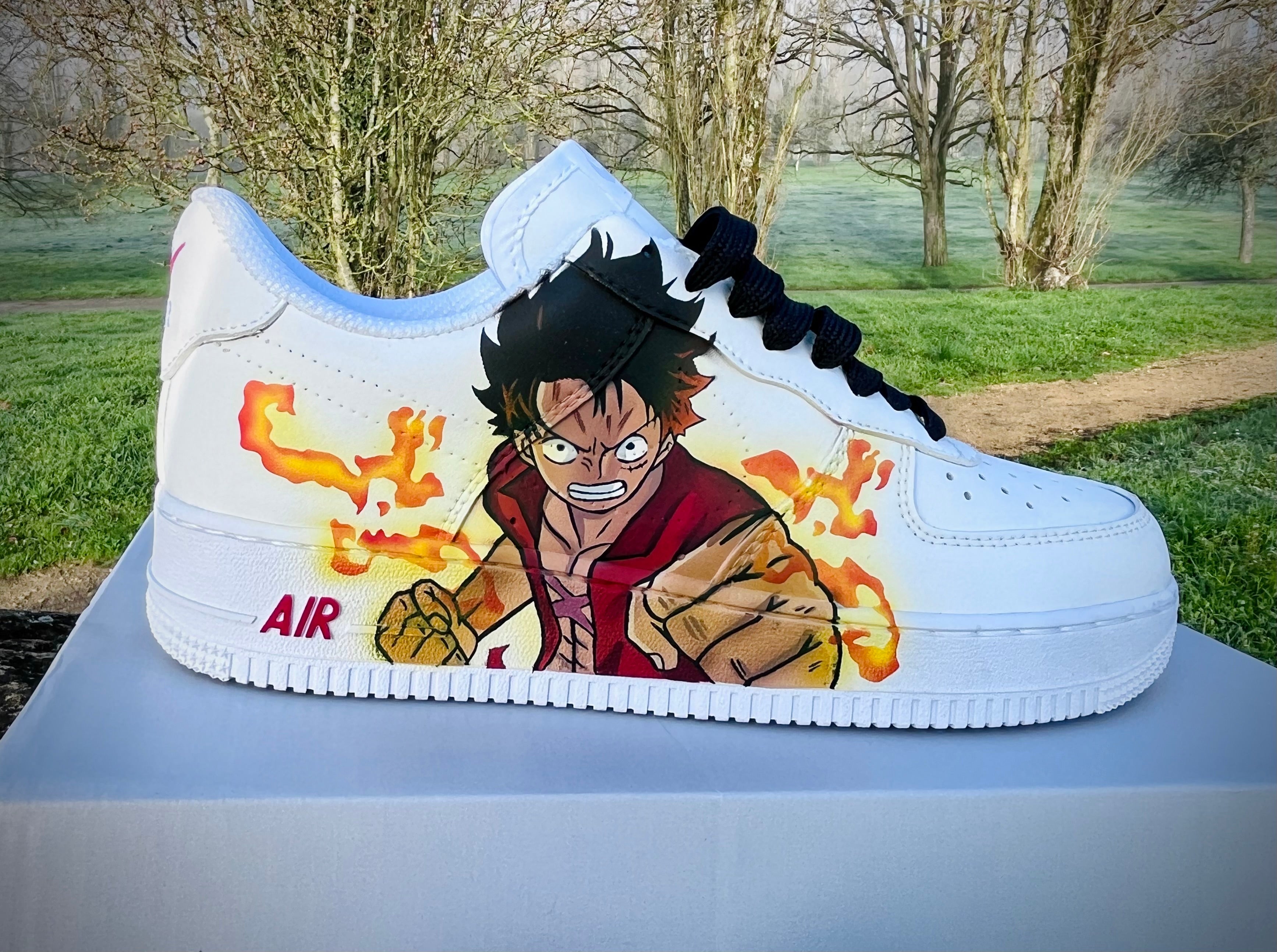 [Custom One Piece Luffy x Zoro] Air Force 1 Skateboarding Shoes Unisex