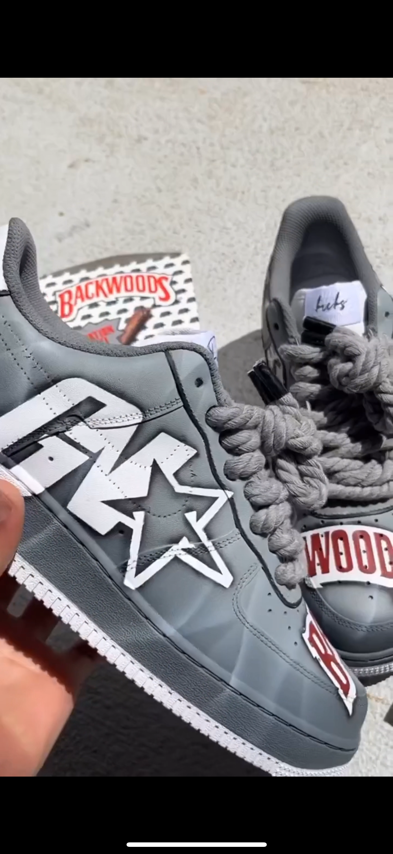 【Custom Backwoos】Air Force 1 Skateboarding Shoes Men