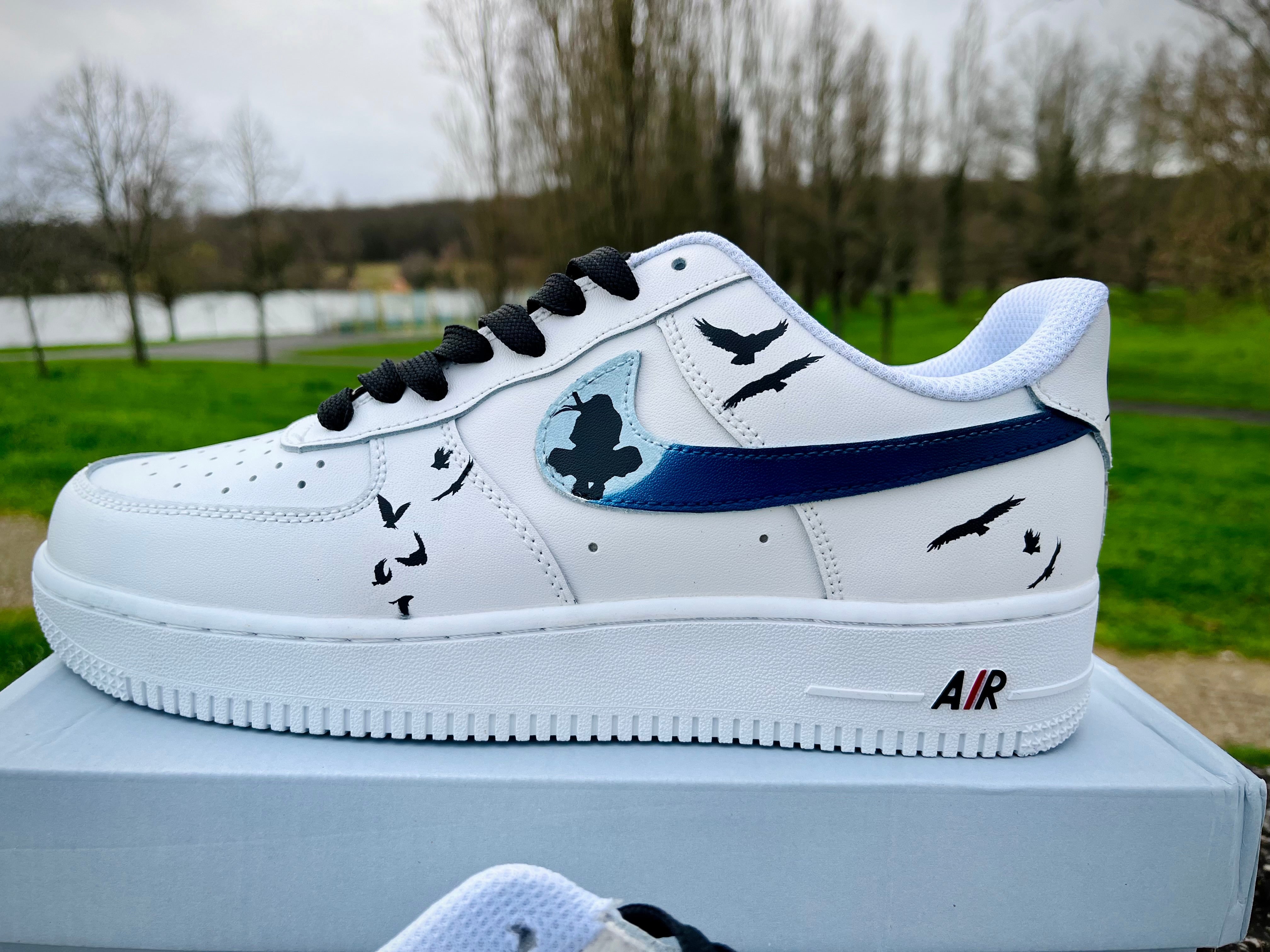 [Custom One Itachi] Air Force 1 Skateboarding Shoes Unisex
