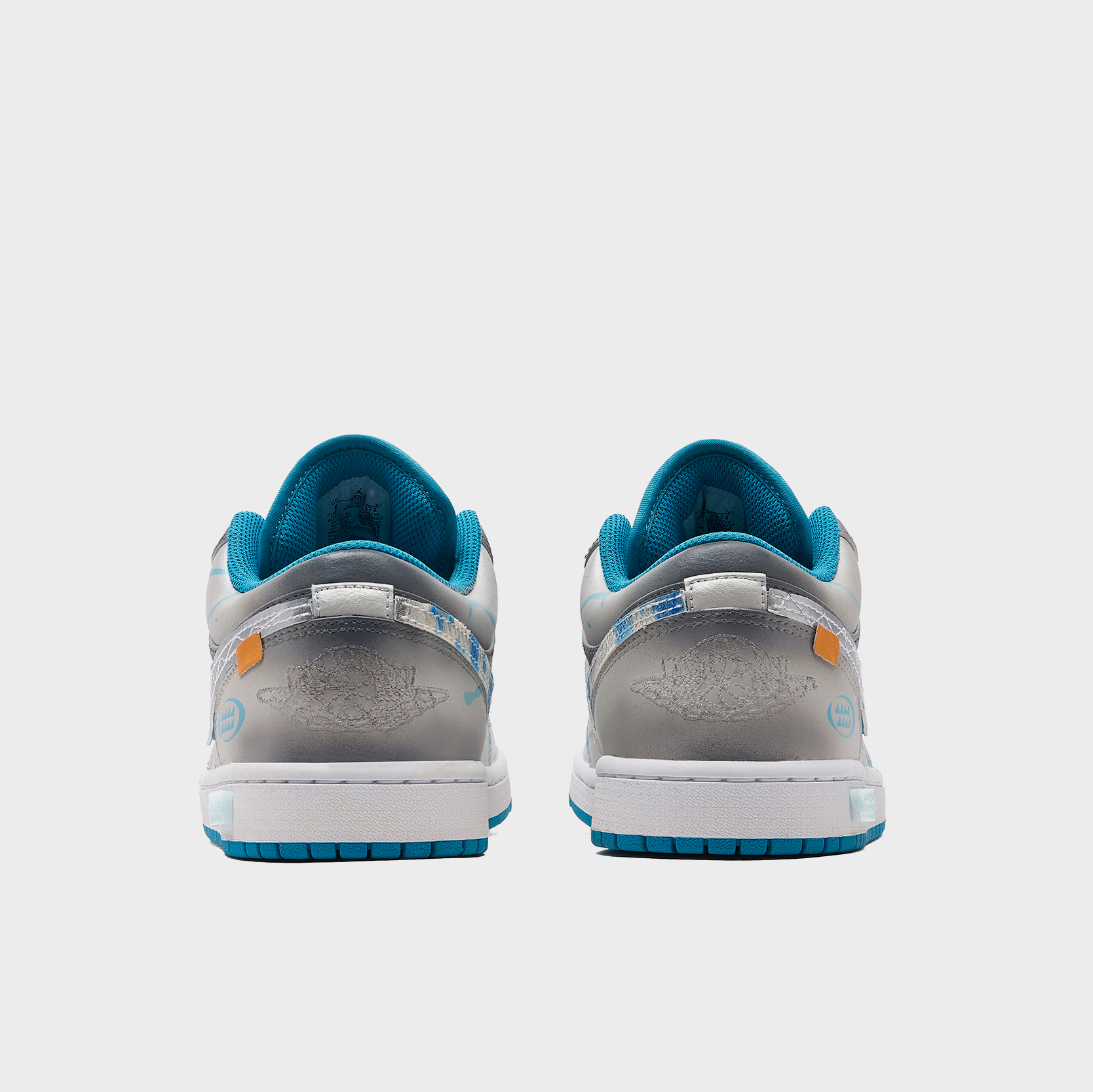 Summer Wave - Men's Jordan 1 Low Custom