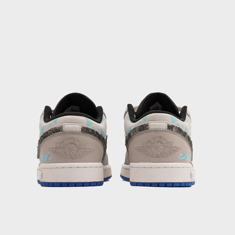 Vast Ocean - Men's Jordan 1 Low Custom