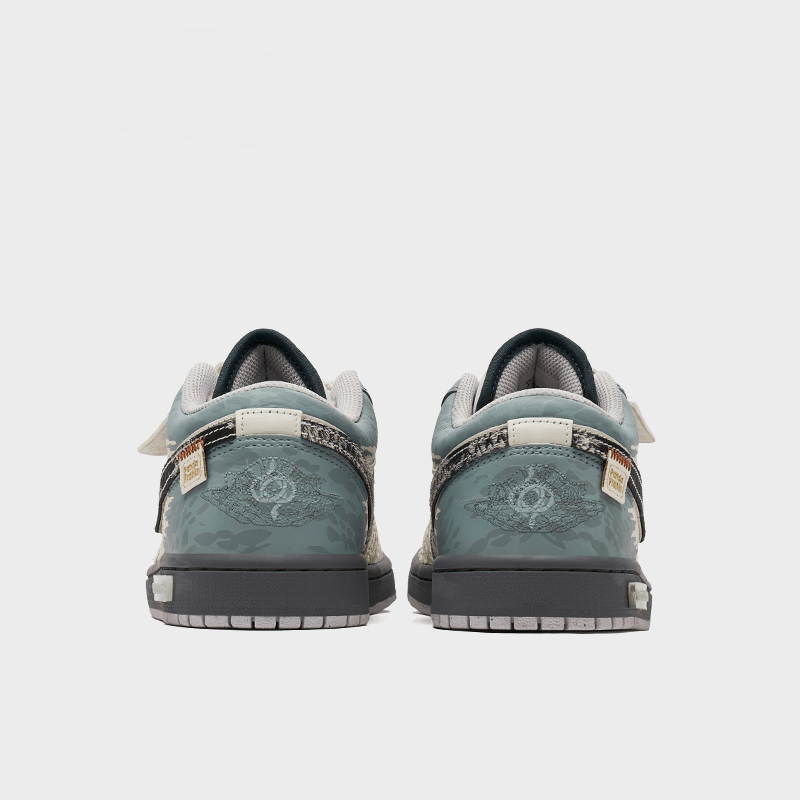 Auspicious Green - Men's Jordan 1 Low Custom