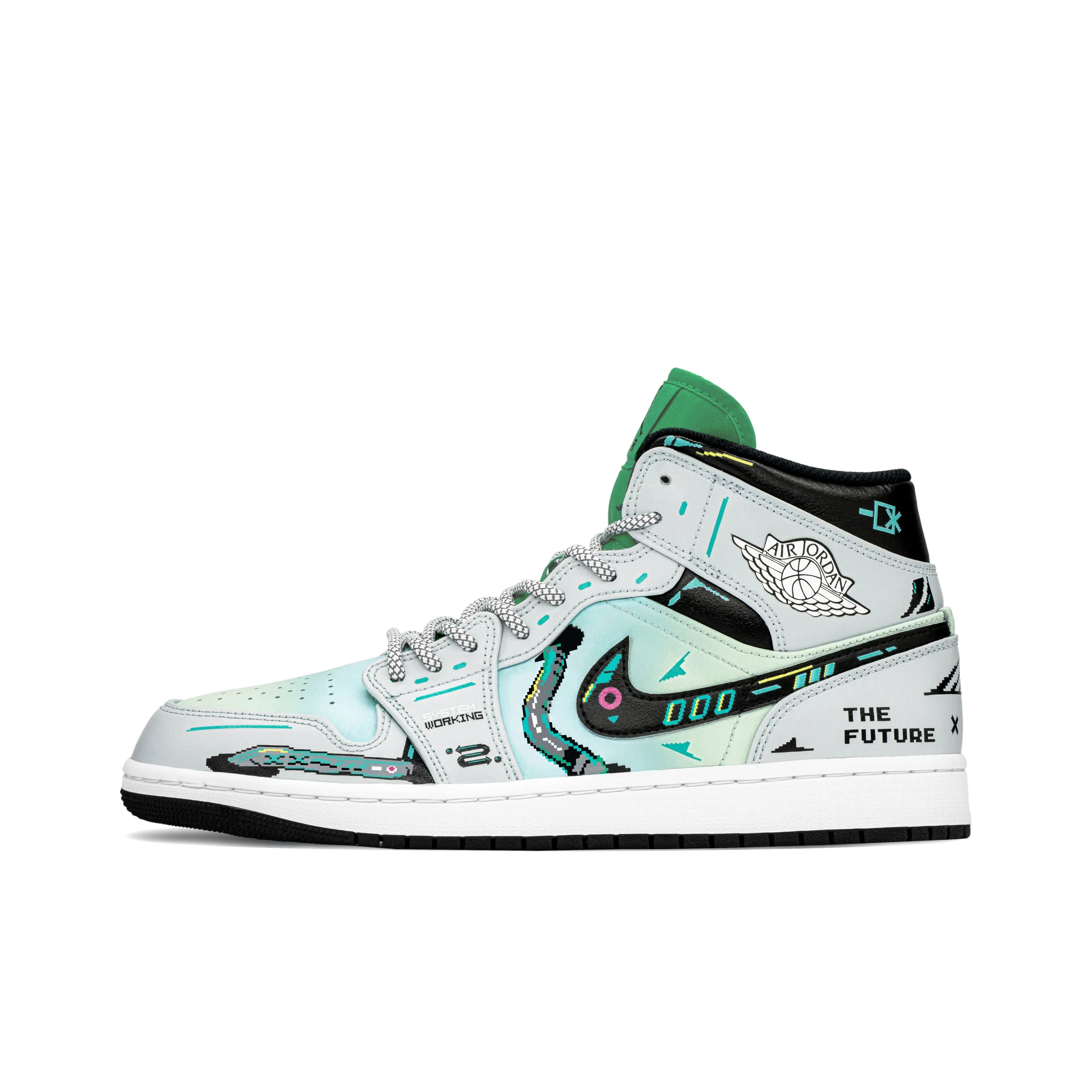 FZBB Cyberpunk -  Men's Jordan 1 Mid Custom