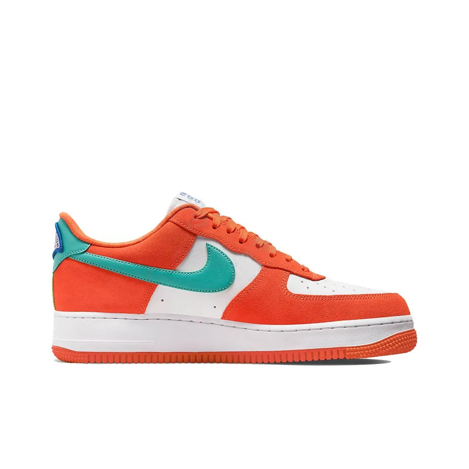 [Custom Athletic Club] Air Force 1 Skateboarding Shoes Unisex Orange/Green/White