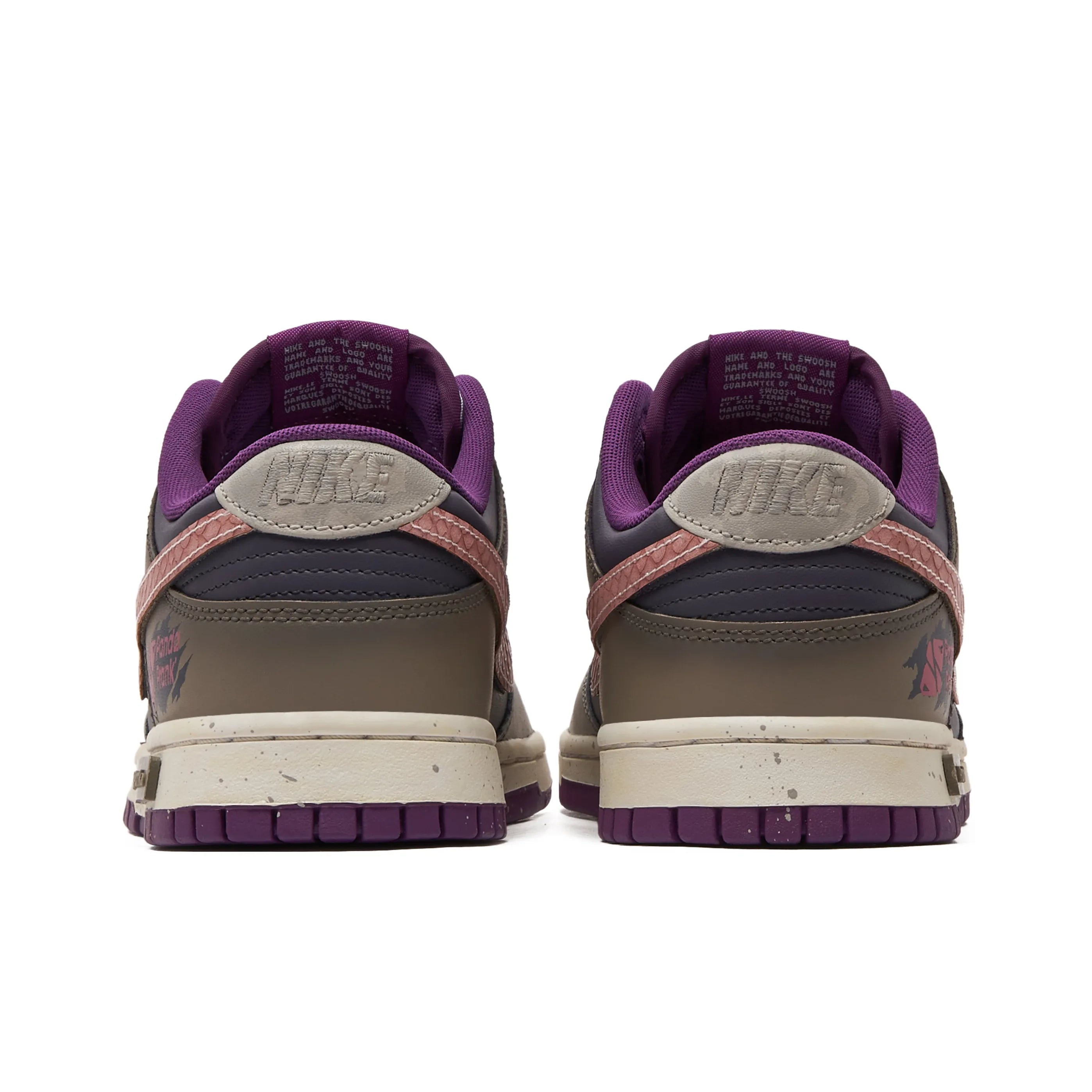 [Custom Heart of the Sandlands] Dunk Skateboarding Shoes Unisex Low-top Brown/Gray