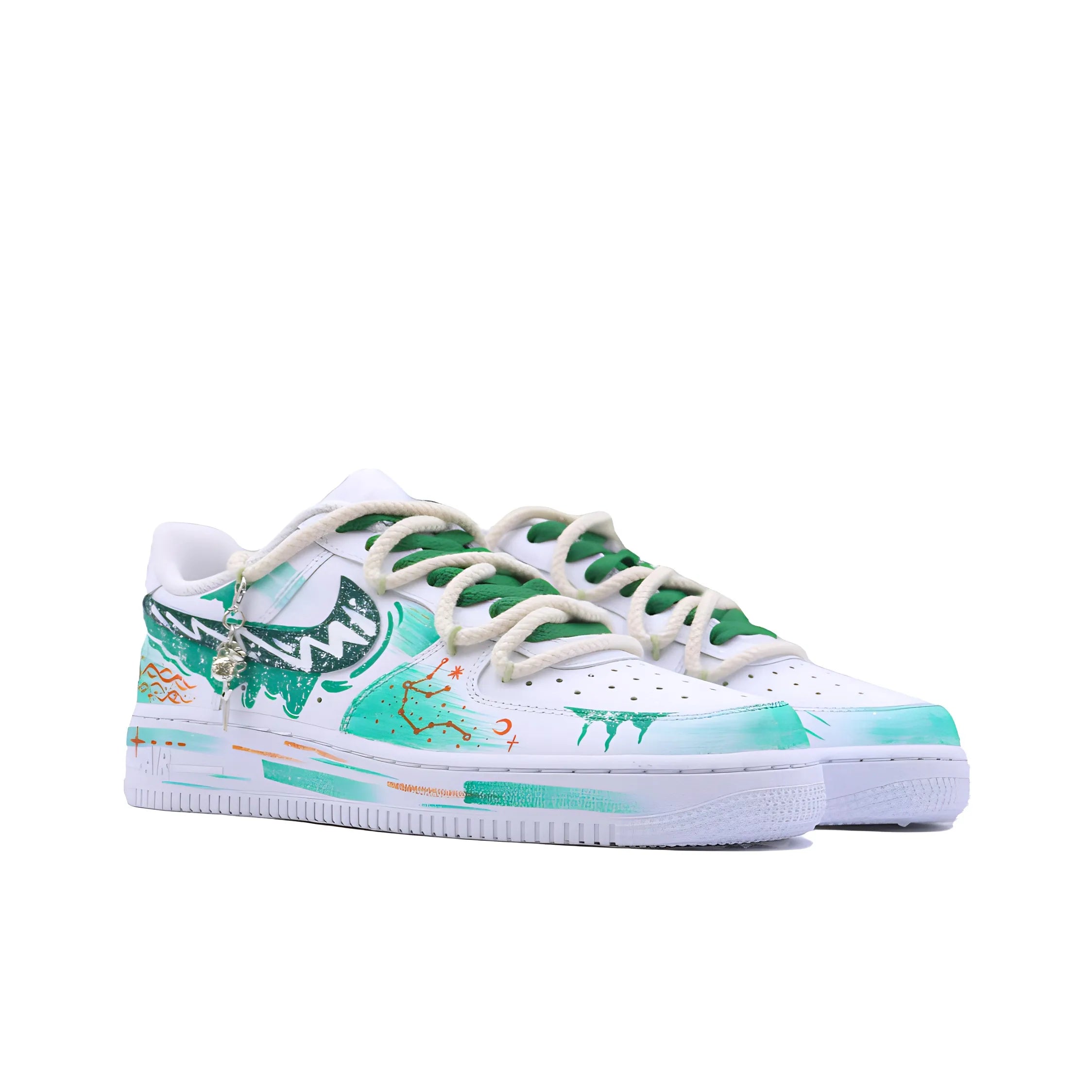 [Customized The Twelve Zodiac Signs: Aquarius - Fashionable Starry Sky] Air Force 1 Shoes Unisex