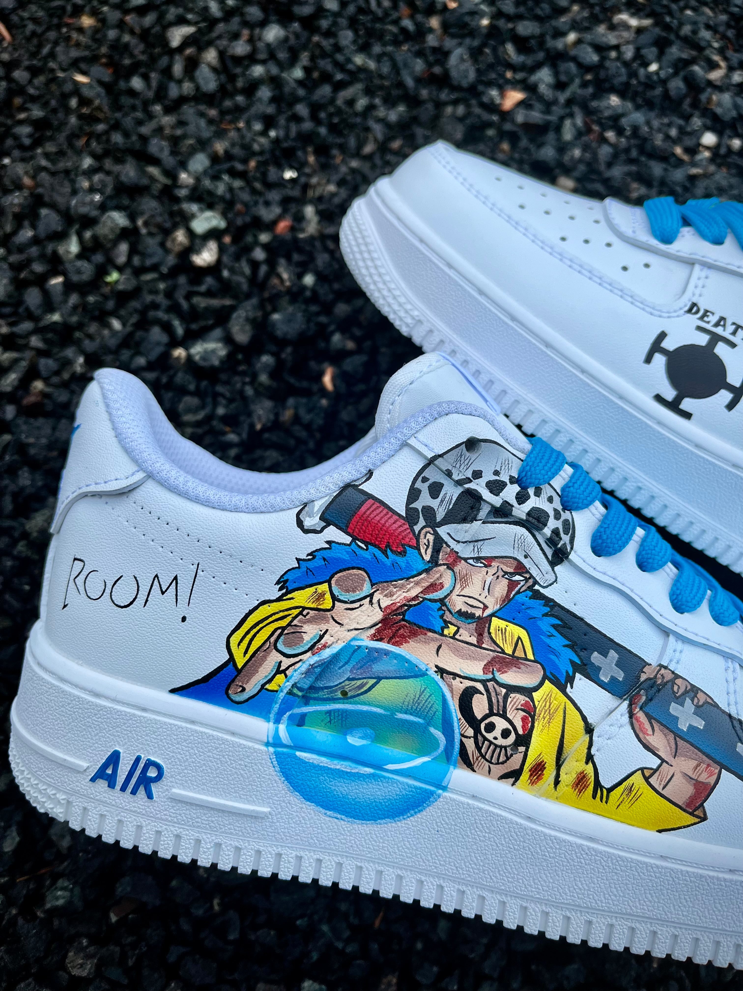 [Custom Trafalgar Law] Air Force 1 Skateboarding Shoes Unisex