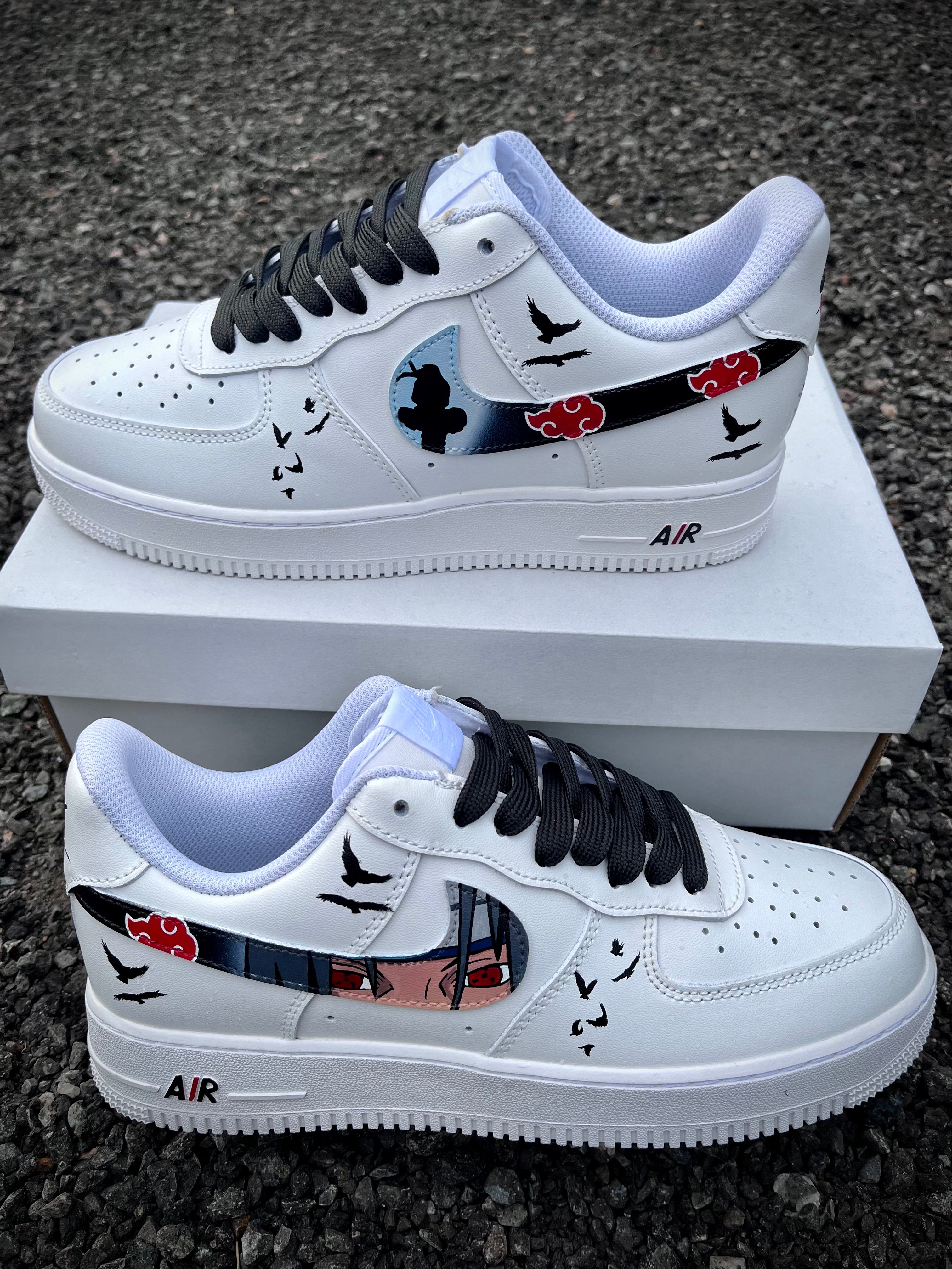[Custom Itachi Akatsuki] Air Force 1 Skateboarding Shoes Unisex