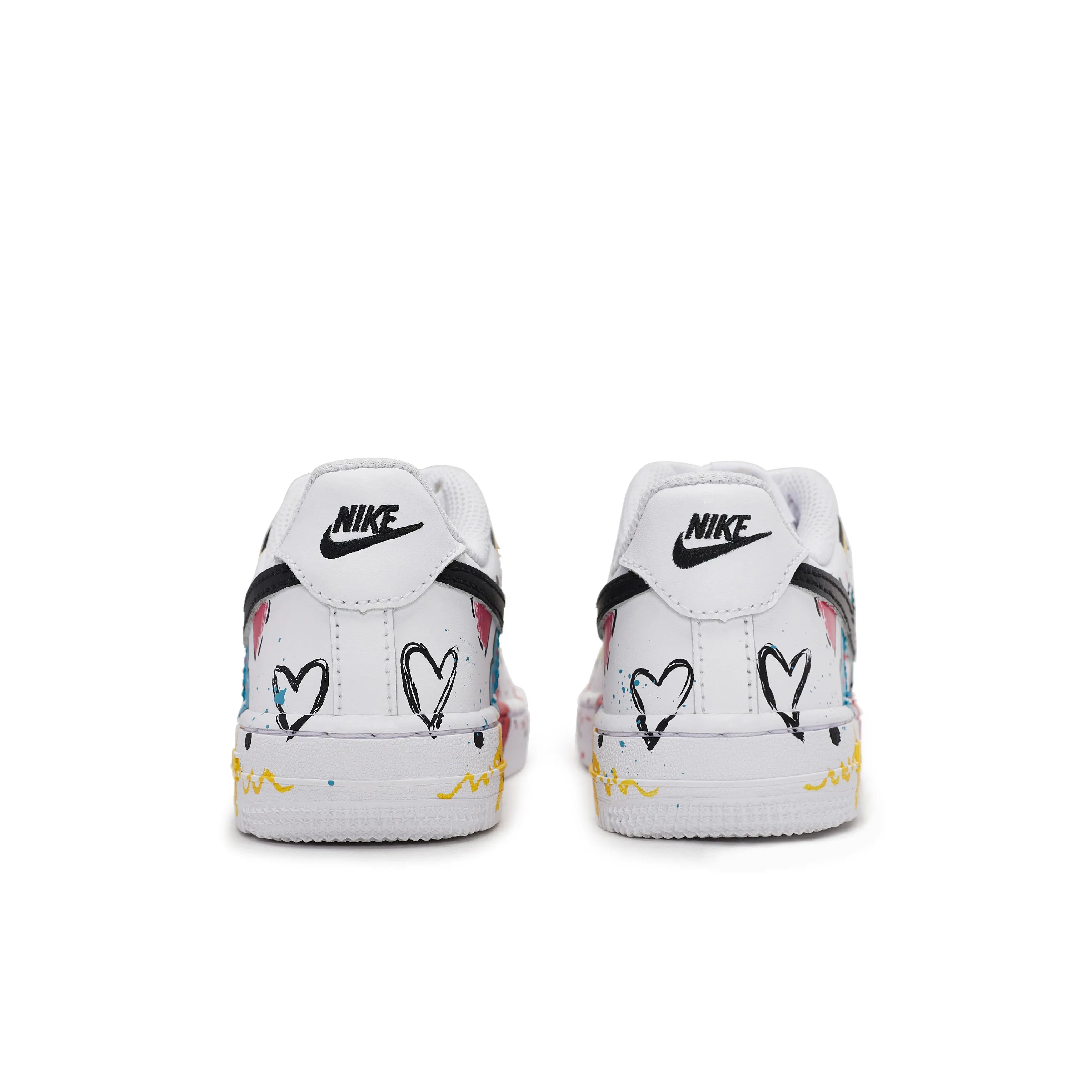 [Custom Love Bubbles] Air Force 1 Skateboard Shoes For Children Unisex