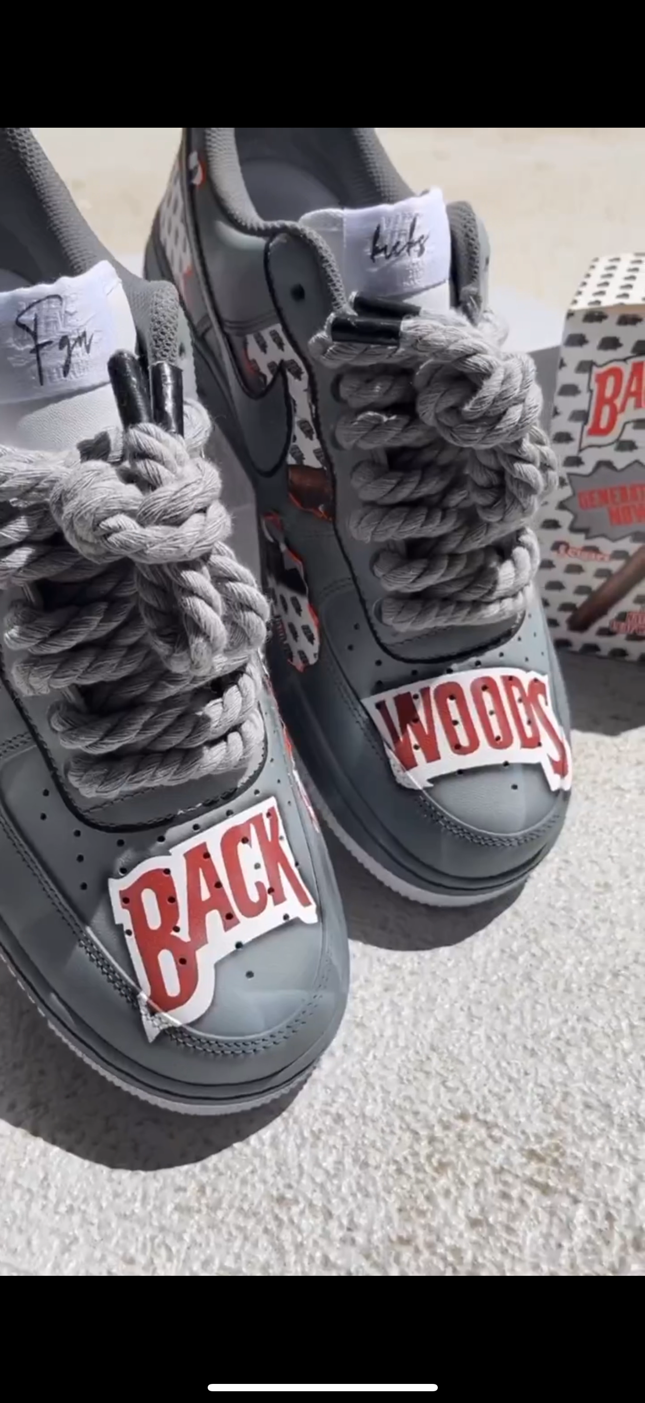 【Custom Backwoos】Air Force 1 Skateboarding Shoes Men