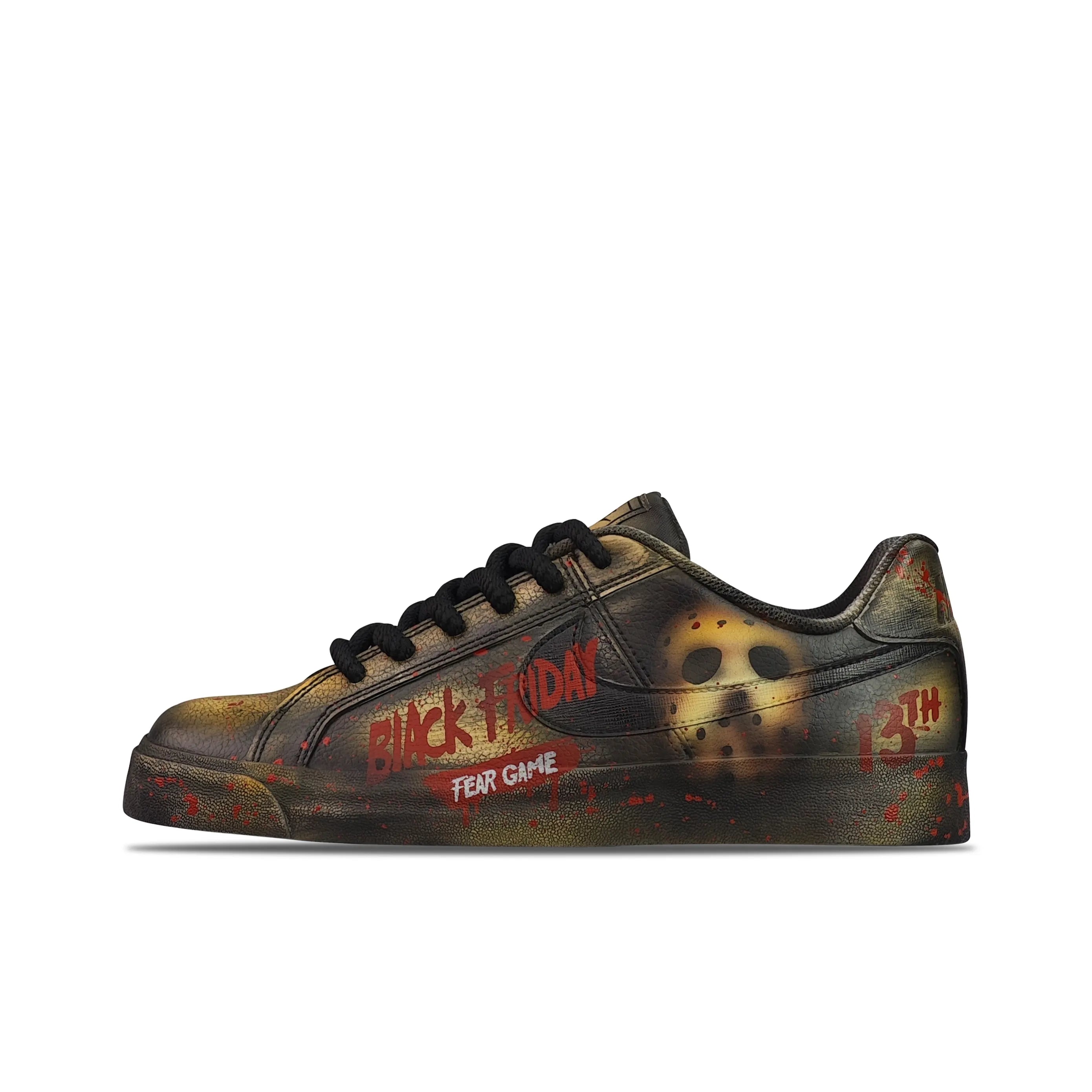 [Custom Black Friday] Court Royale Skateboarding Shoes Unisex Distressed Style
