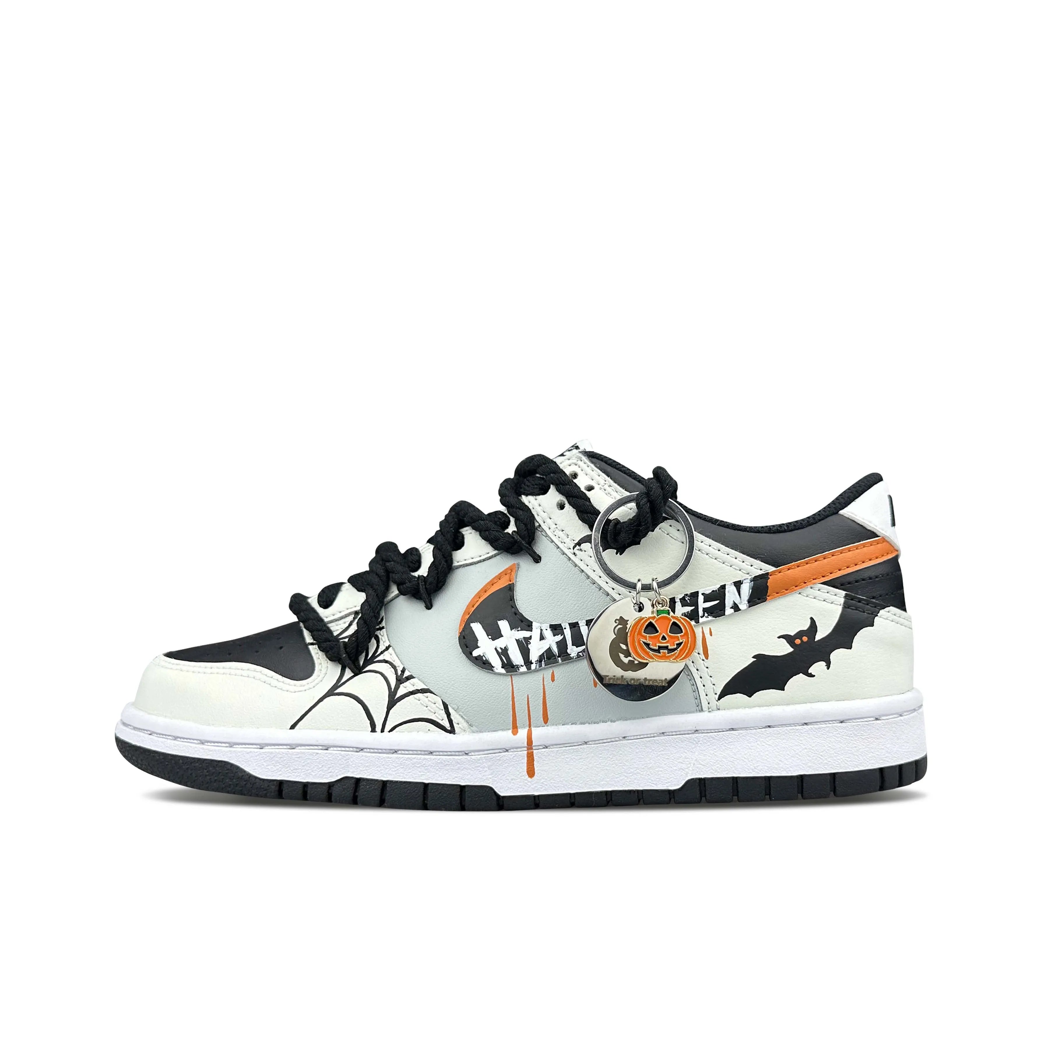 [Custom Halloween Horror] Dunk Low Skateboard Shoes Unisex White/Black