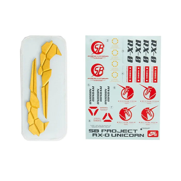 [Custom Gundam Unicorn, Velcro] Dunk Pro QS Skateboarding Shoes Unisex Low-top