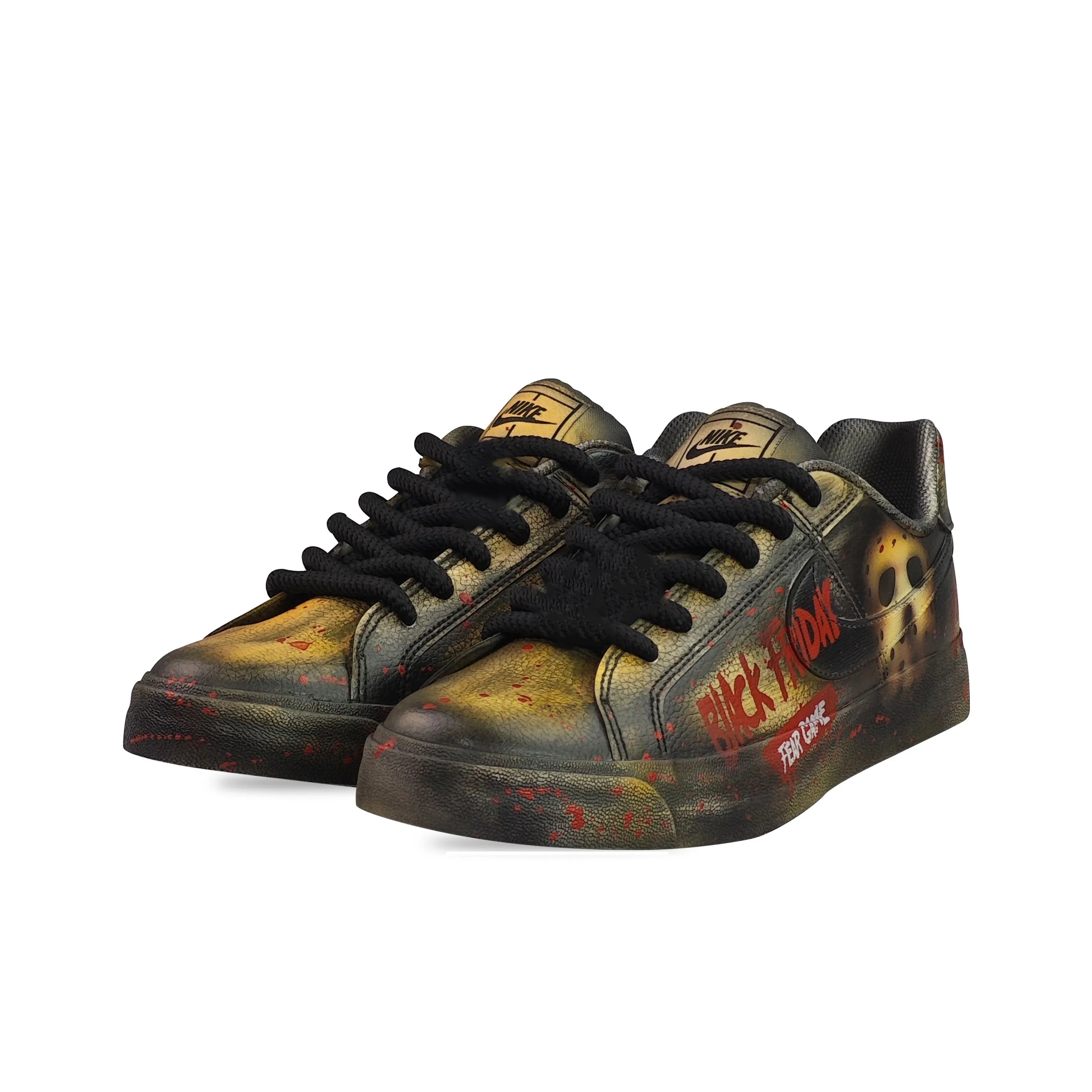 [Custom Black Friday] Court Royale Skateboarding Shoes Unisex Distressed Style