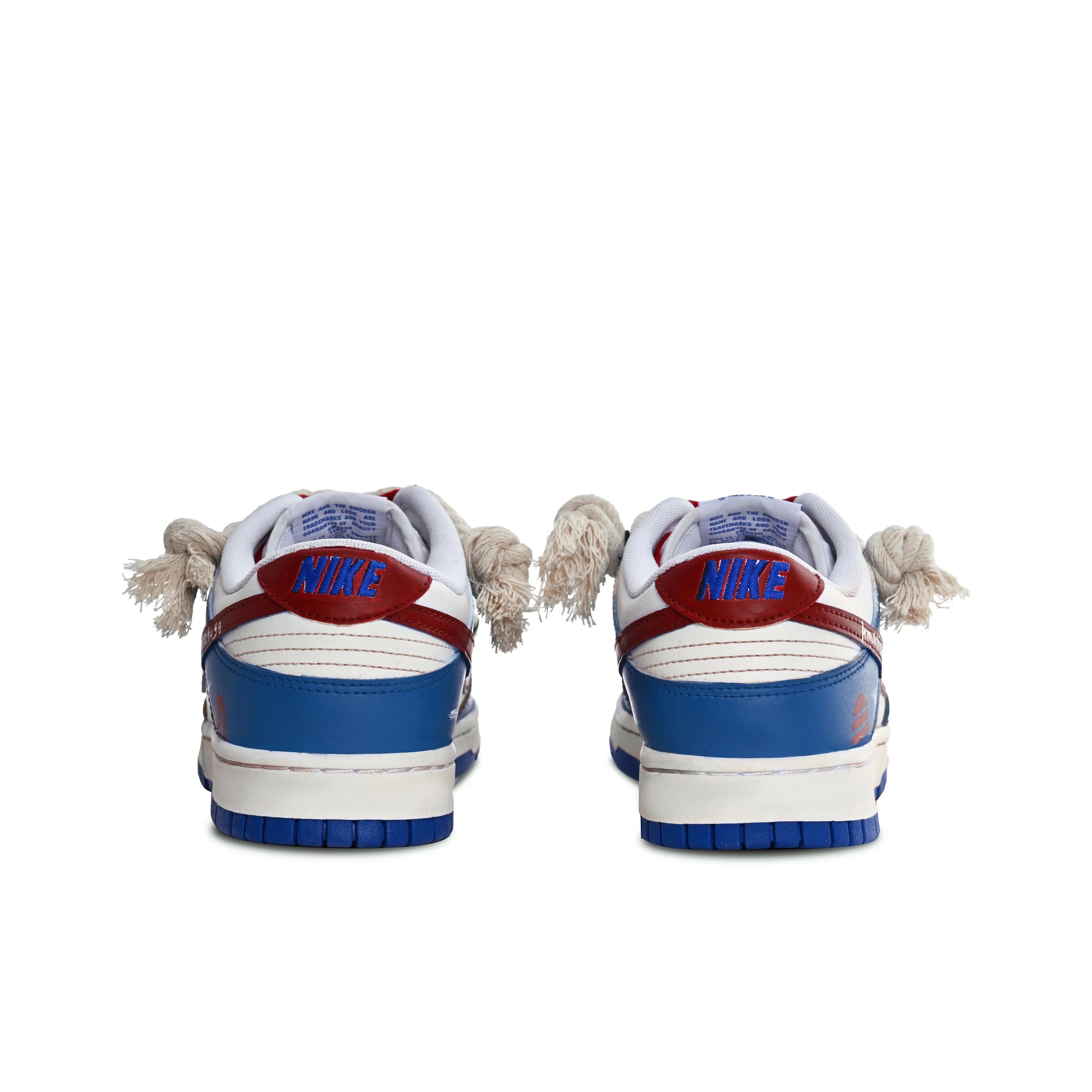 [Custom Emotional Traps] Dunk Low-top Skateboarding Shoes Men Blue/White