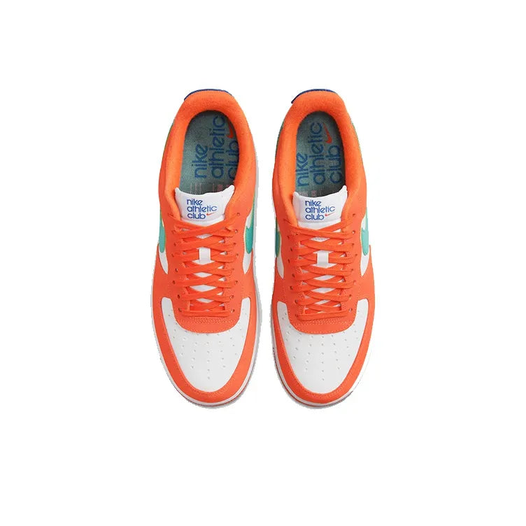 [Custom Athletic Club] Air Force 1 Skateboarding Shoes Unisex Orange/Green/White