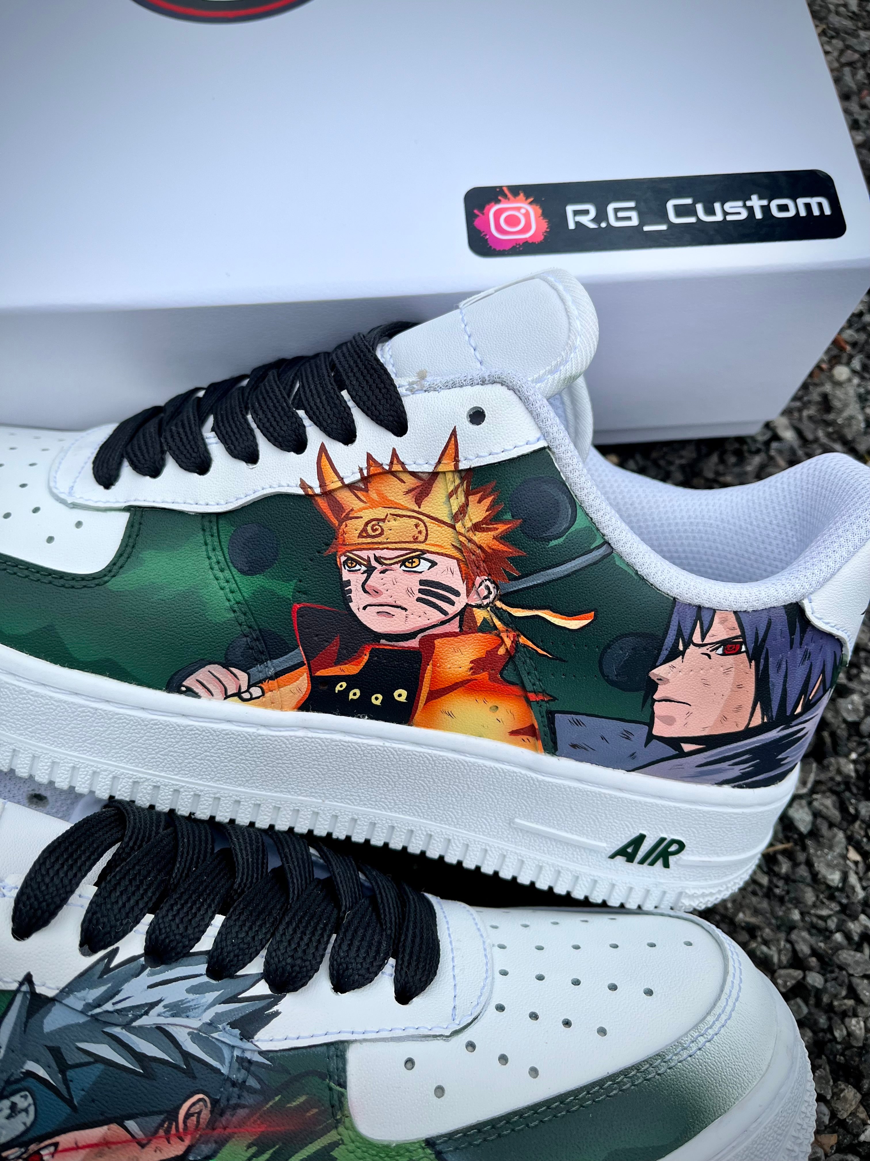 [Custom Obito and kakashi Naruto-Sasuke ] Air Force 1 Skateboarding Shoes Unisex