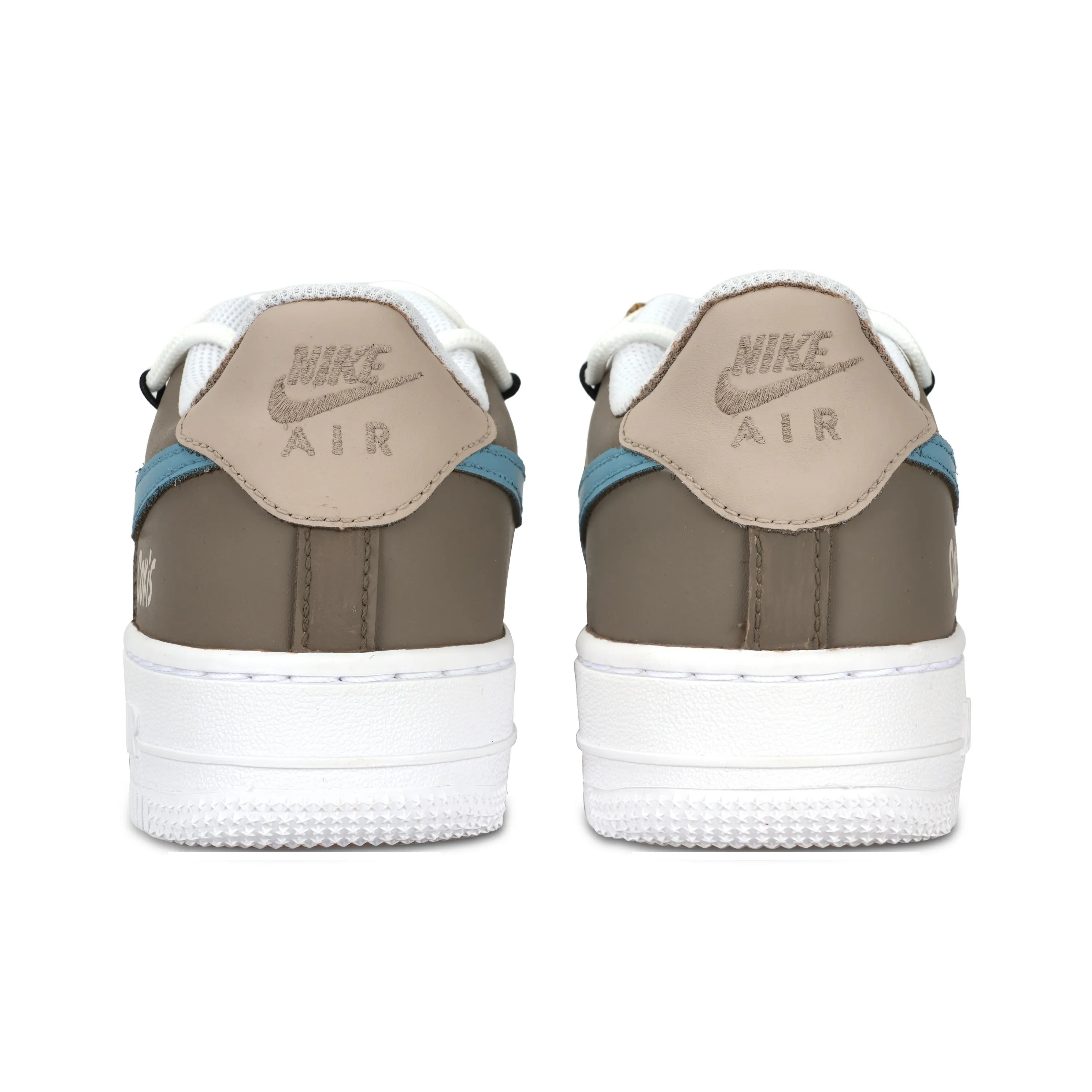 [Customized Arrowl] Air Force 1 Shoes Unisex Minimalist Style Brown