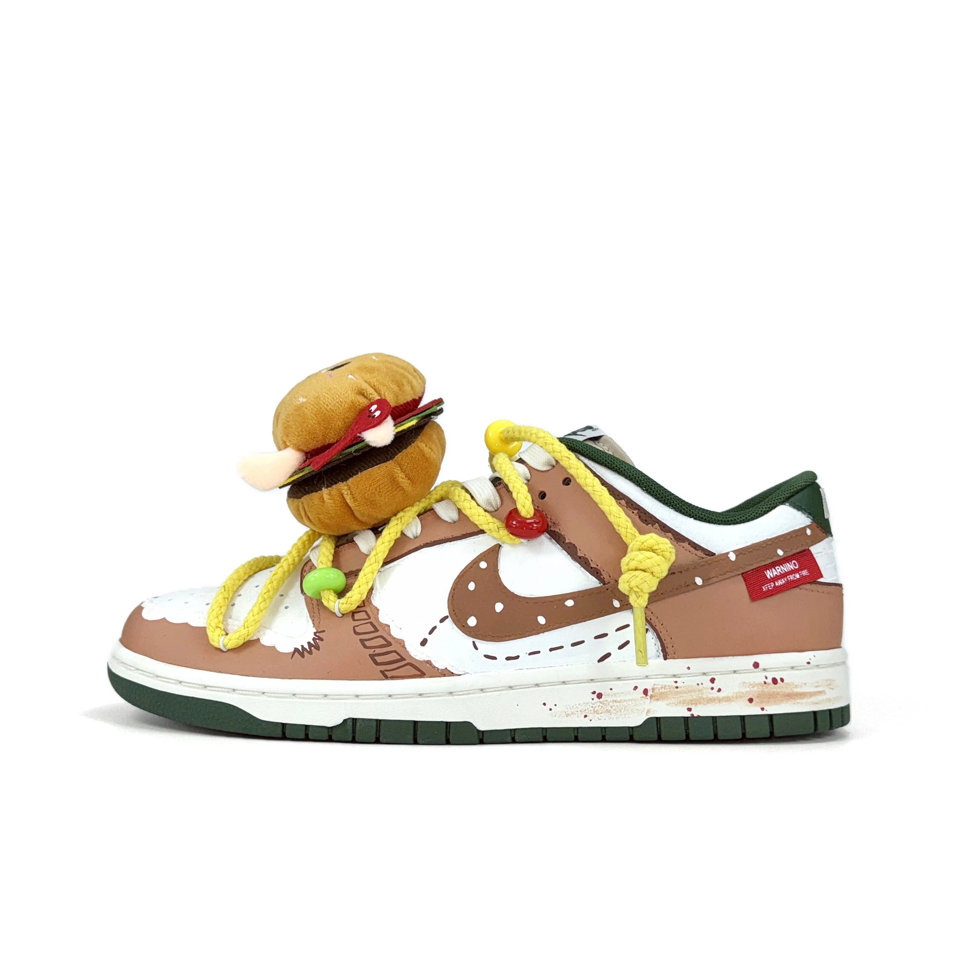 Burger - Burger Fries Detachable Fun Graffiti Unisex