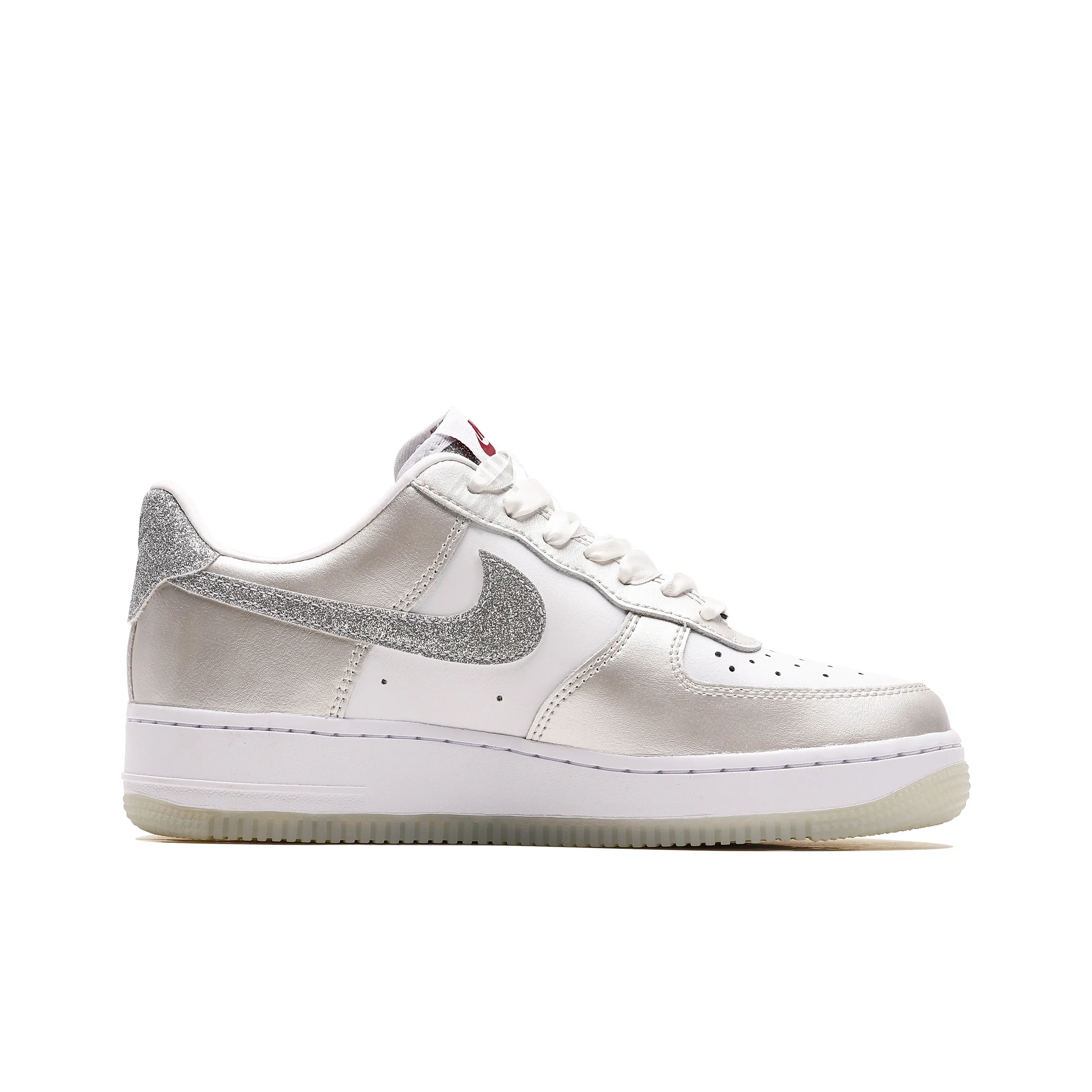 [Customized Milky Way Ballet] Air Force 1 Low-top Shoes Unisex Silver With Diamond Decoration