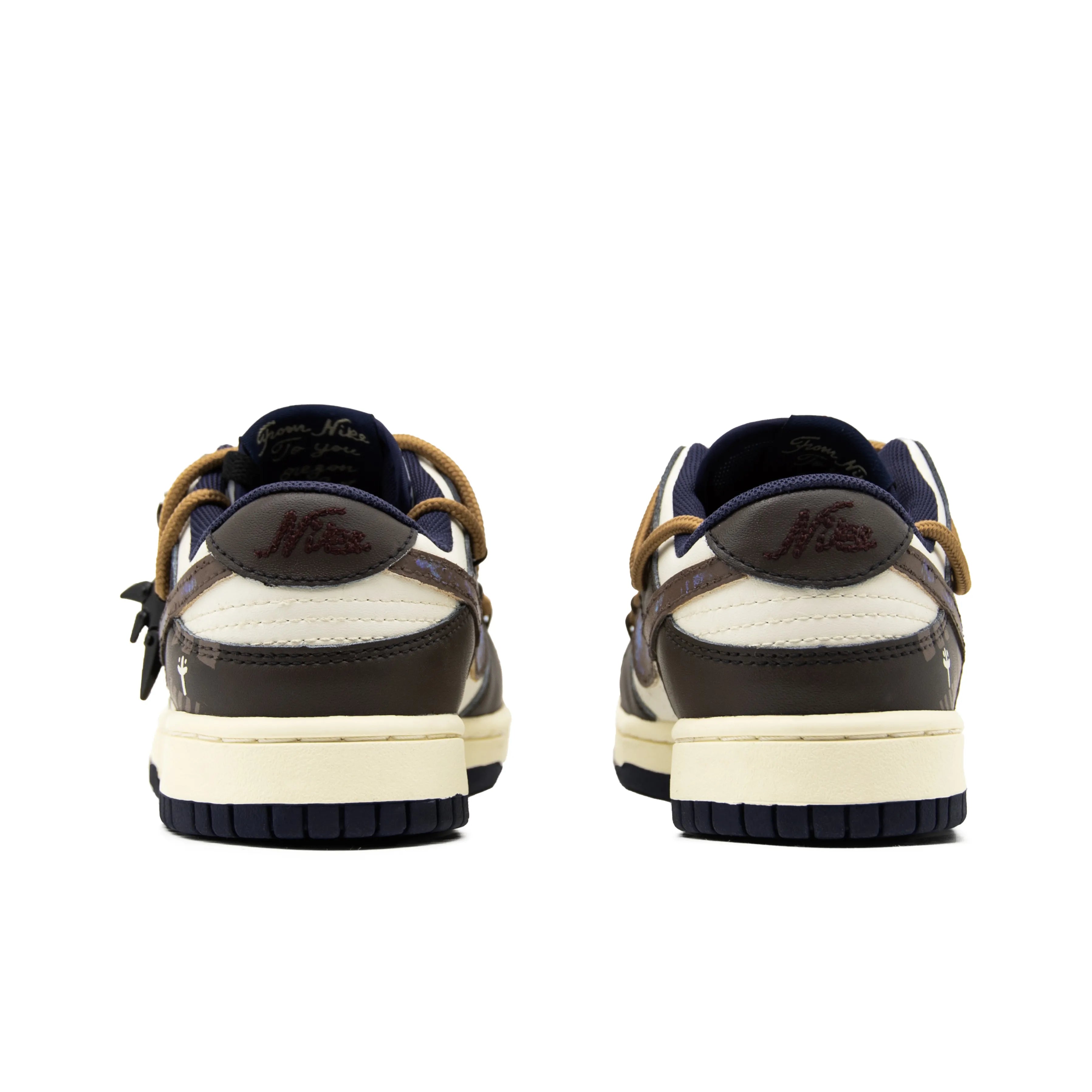[Custom Jurassic] Dunk Low Skateboard Shoes Unisex Brown