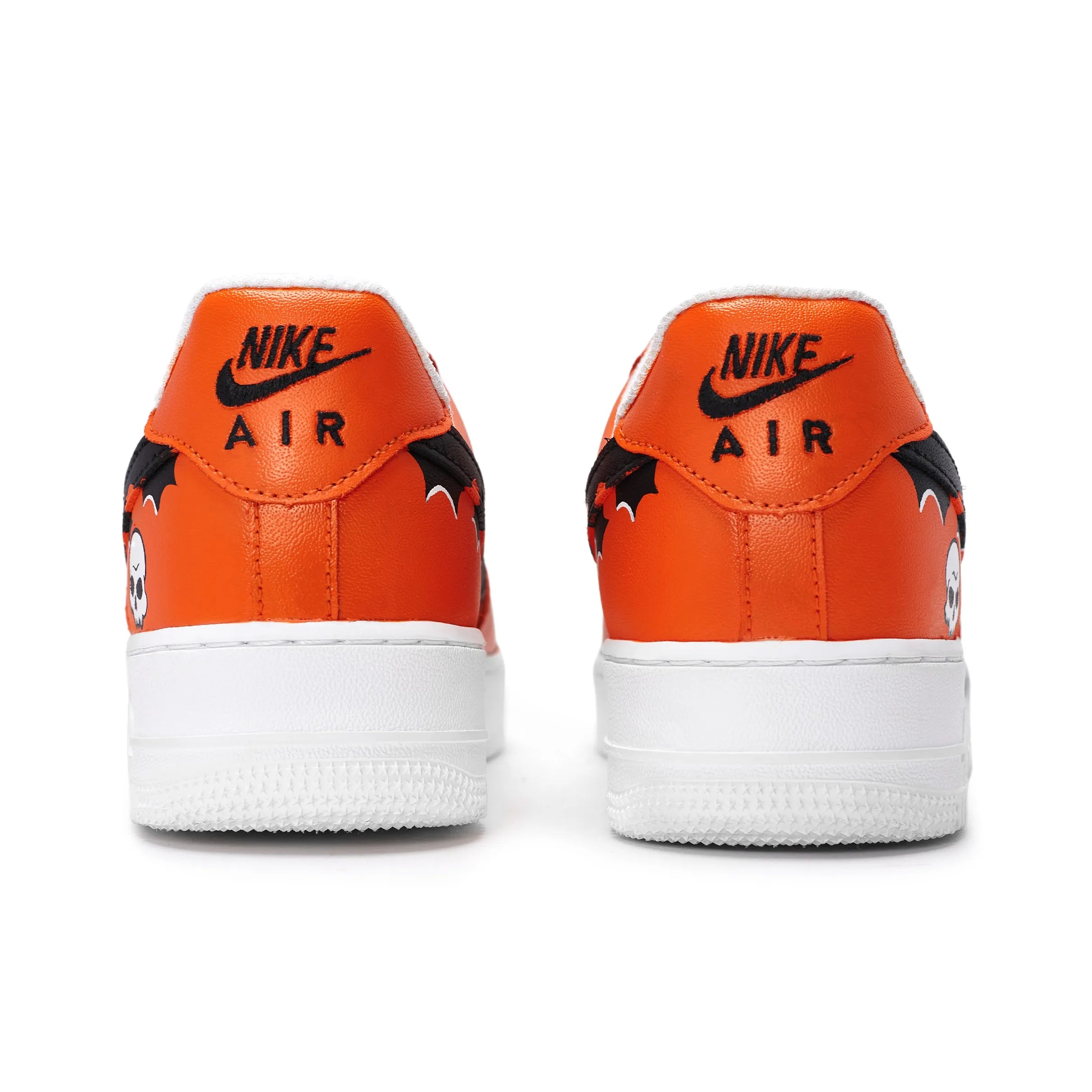 [Customized Hand-painted Graveyard Shadows] Air Force 1 Low-top Shoes Unisex Halloween Series Orange