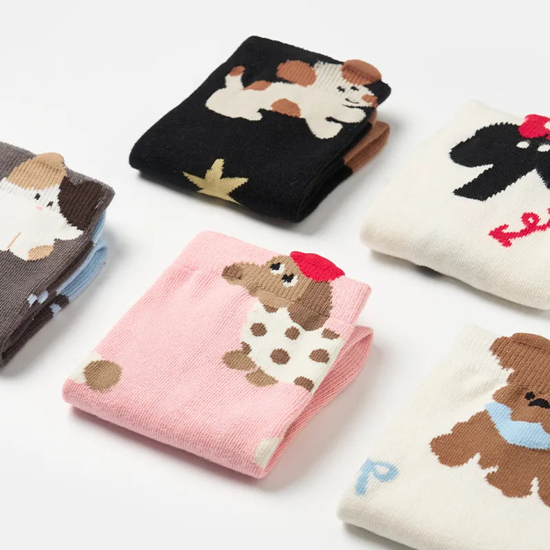 Women's Cotton Sports Socks - 5A Antibacterial Thin Odor, Control Moisture-Wicking Crew Socks (Multi-Pack)