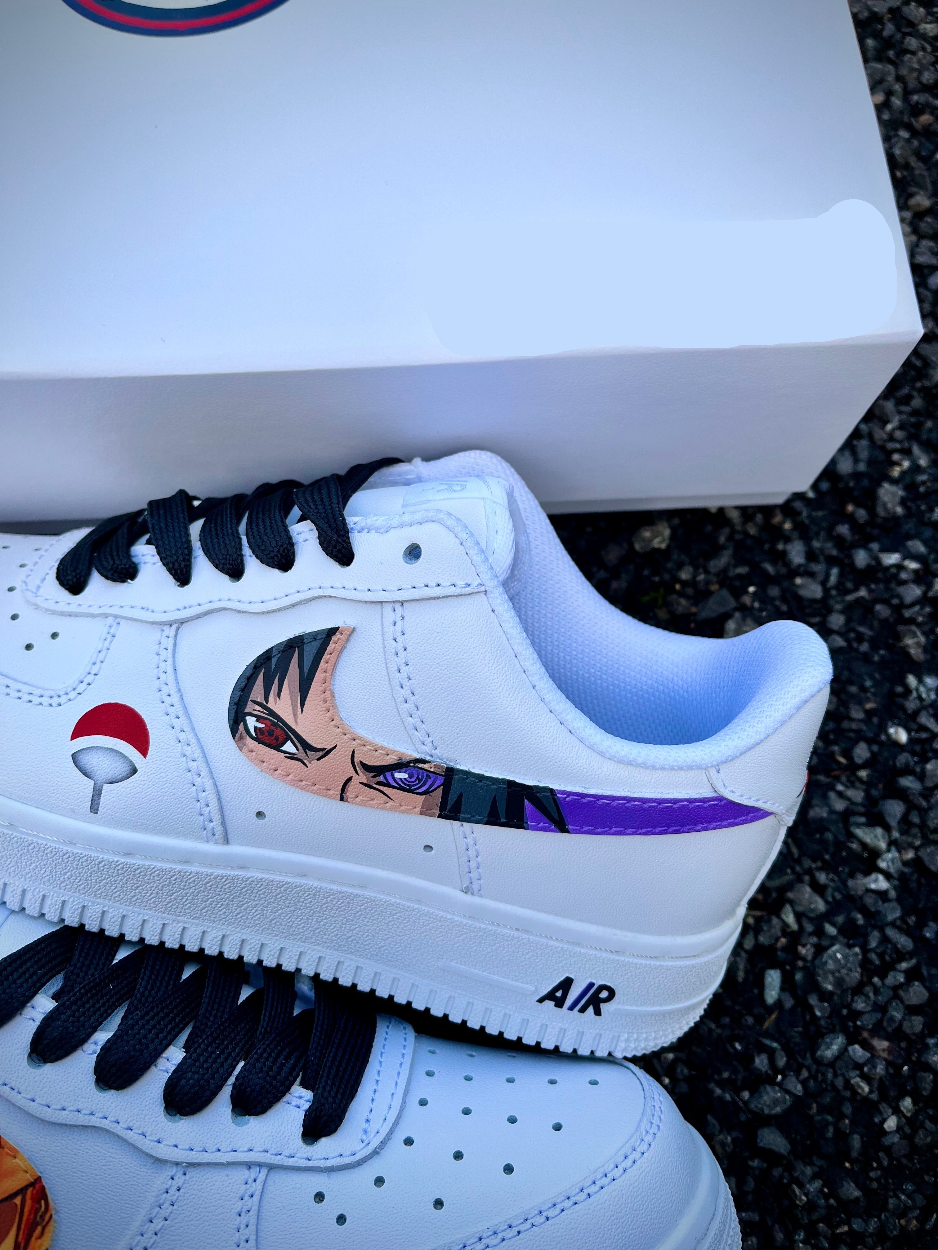 [Custom Naruto vs Sasuke] Air Force 1 Skateboarding Shoes Unisex