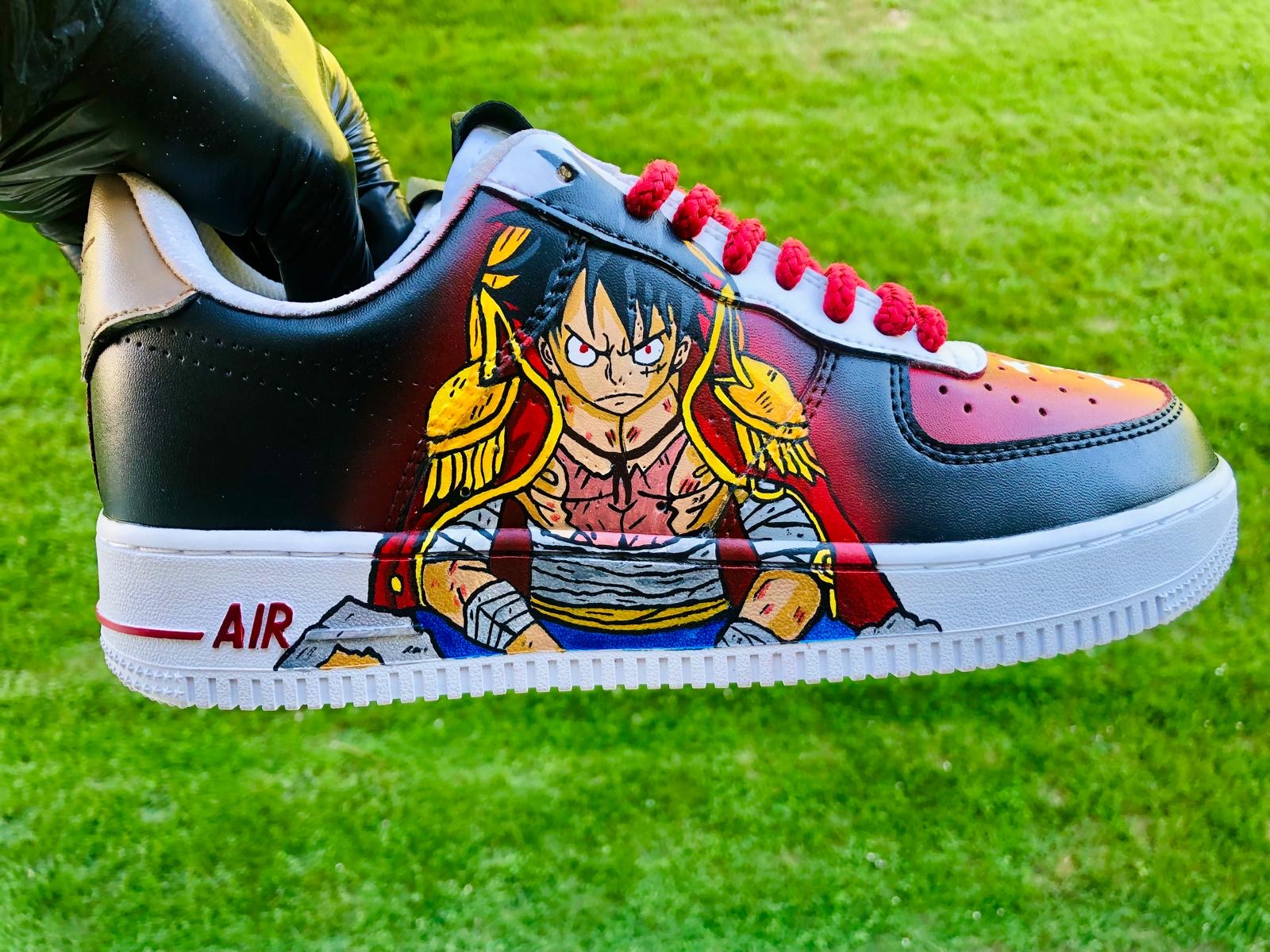 [Custom Luffy Vs Zoro One Piece ] Air Force 1 Skateboarding Shoes Unisex