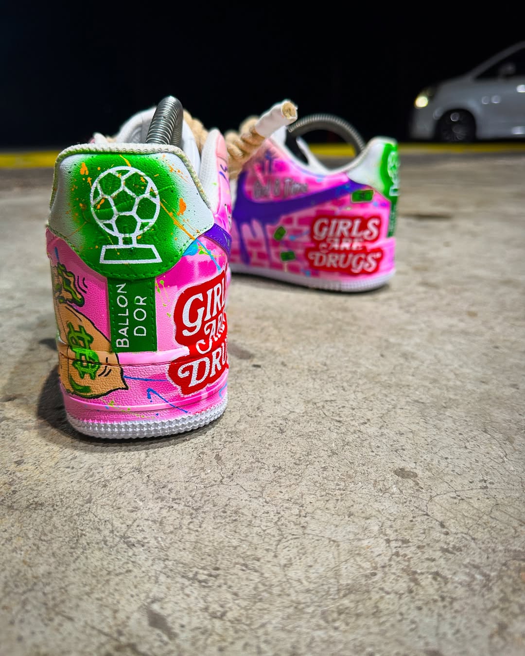 [Customized Brooklyn Family Hand-painted] Air Force 1 Low-top Shoes Unisex