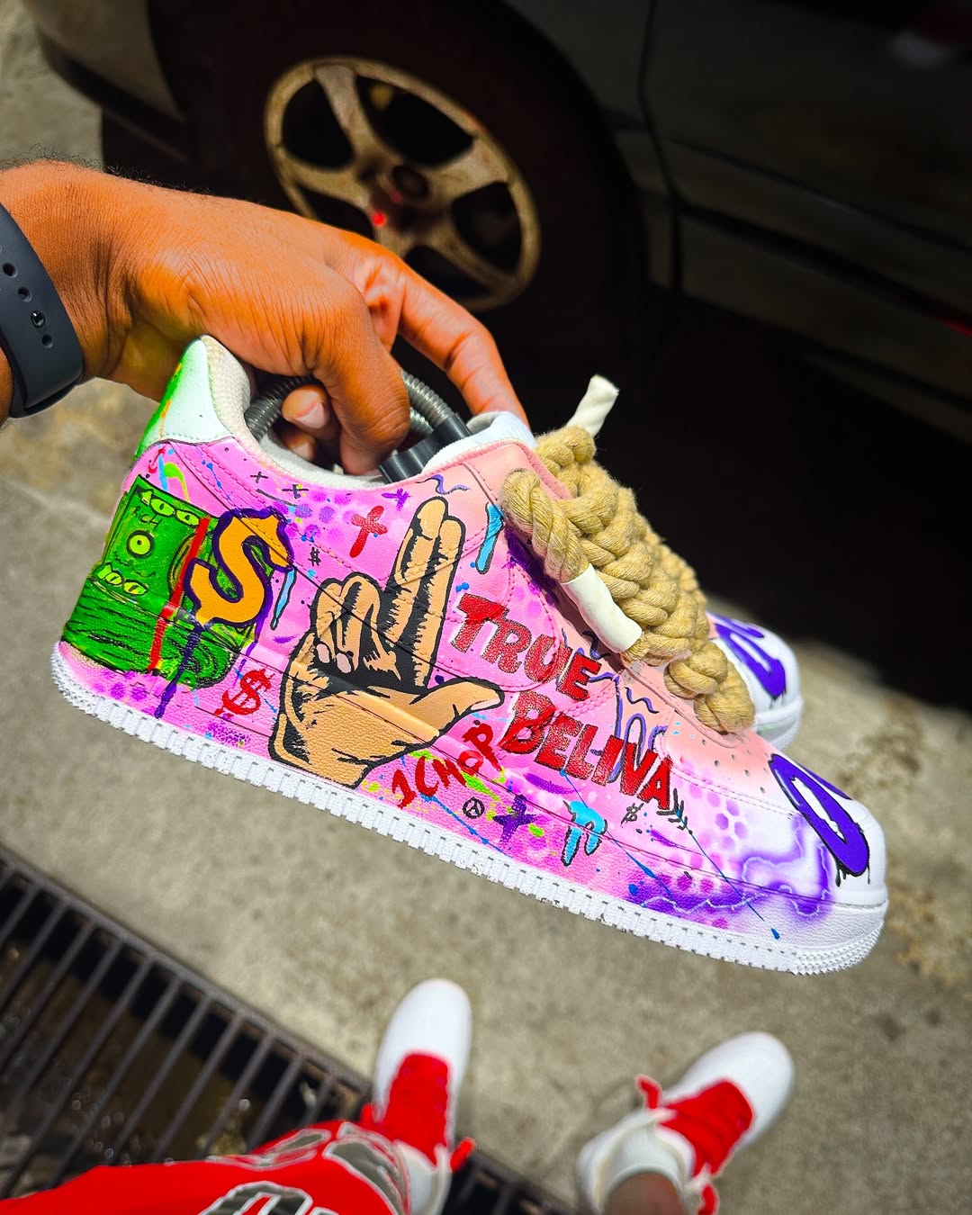 [Customized Brooklyn Family Hand-painted] Air Force 1 Low-top Shoes Unisex