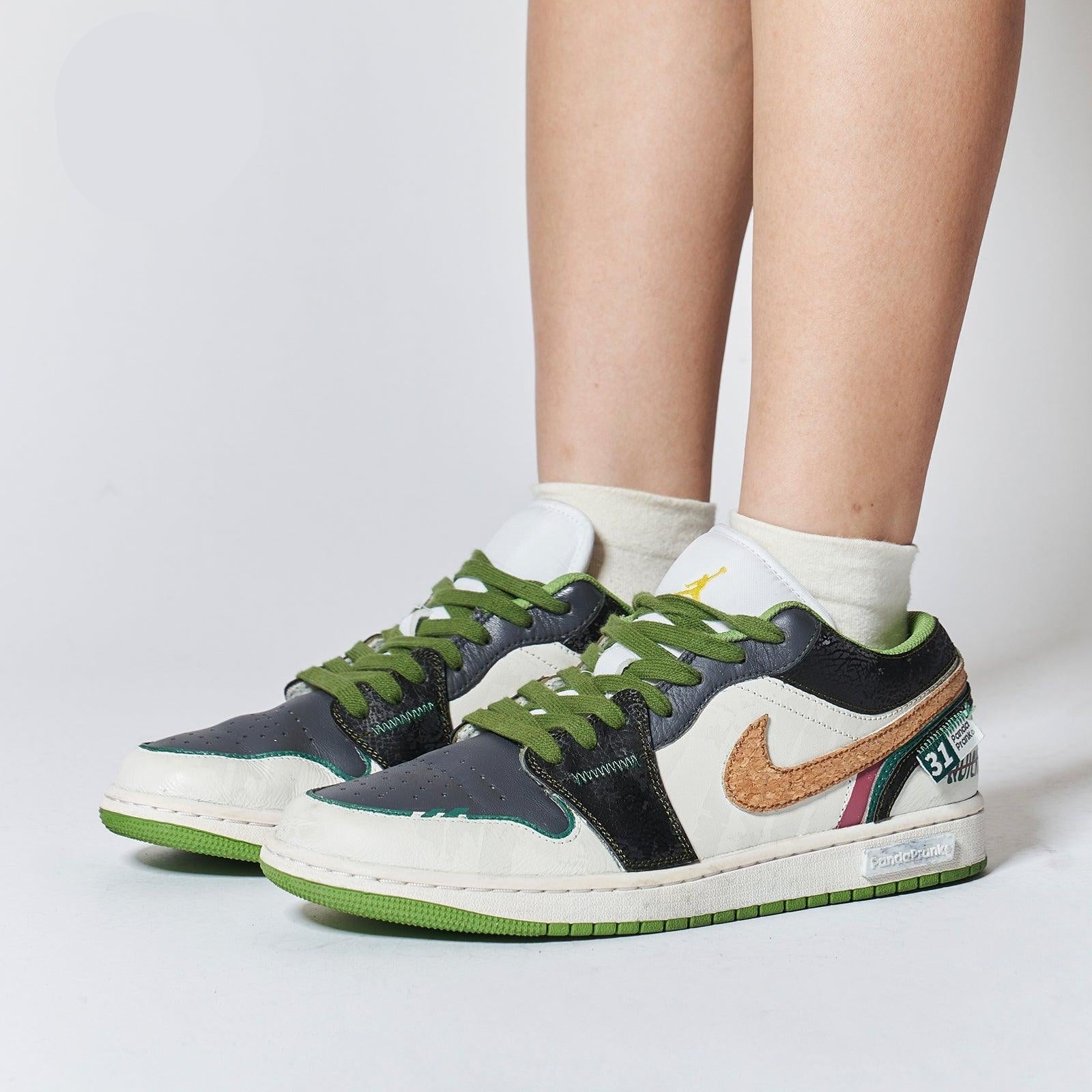 Twilight Green Mountain - Men's Jordan 1 Low Custom