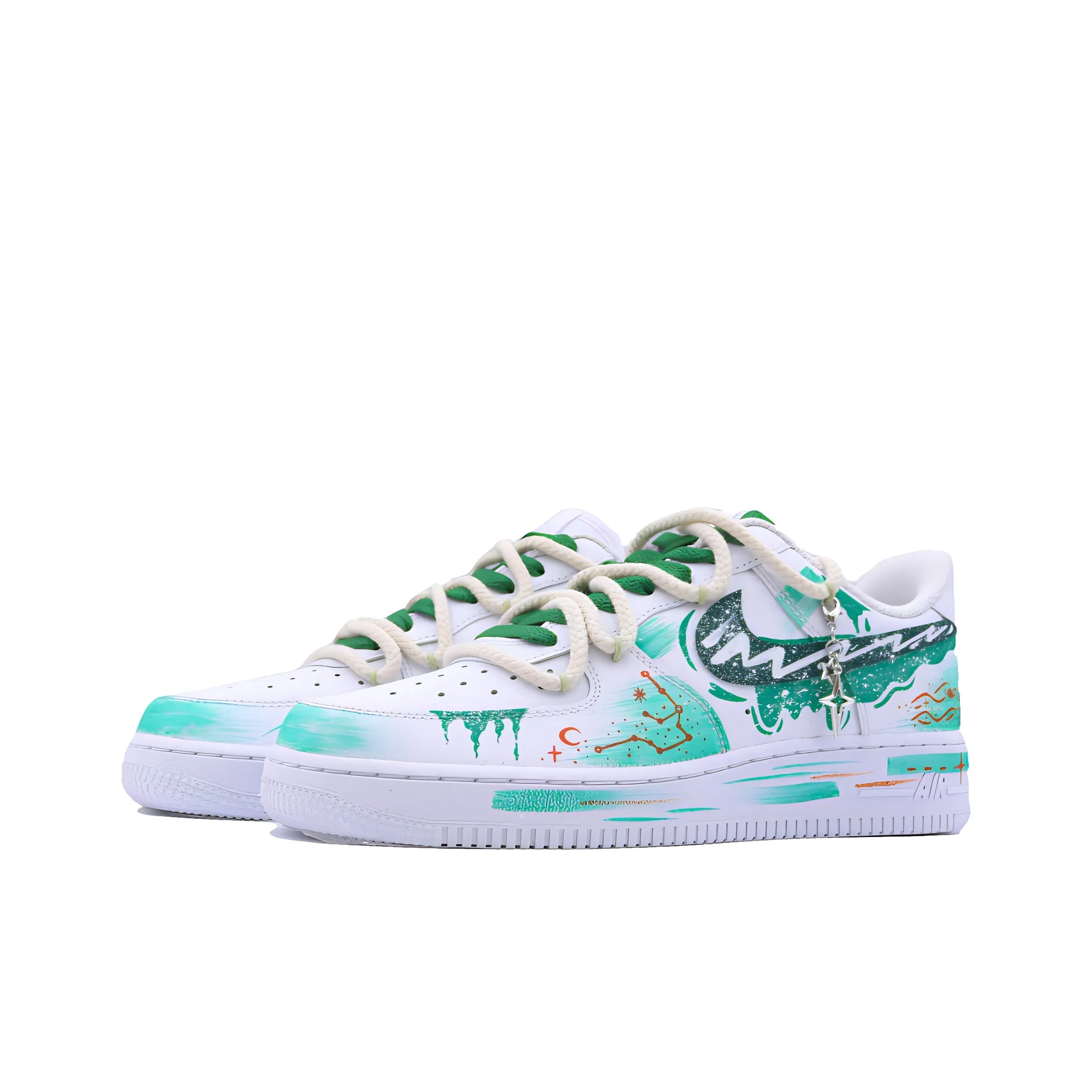 [Customized The Twelve Zodiac Signs: Aquarius - Fashionable Starry Sky] Air Force 1 Shoes Unisex