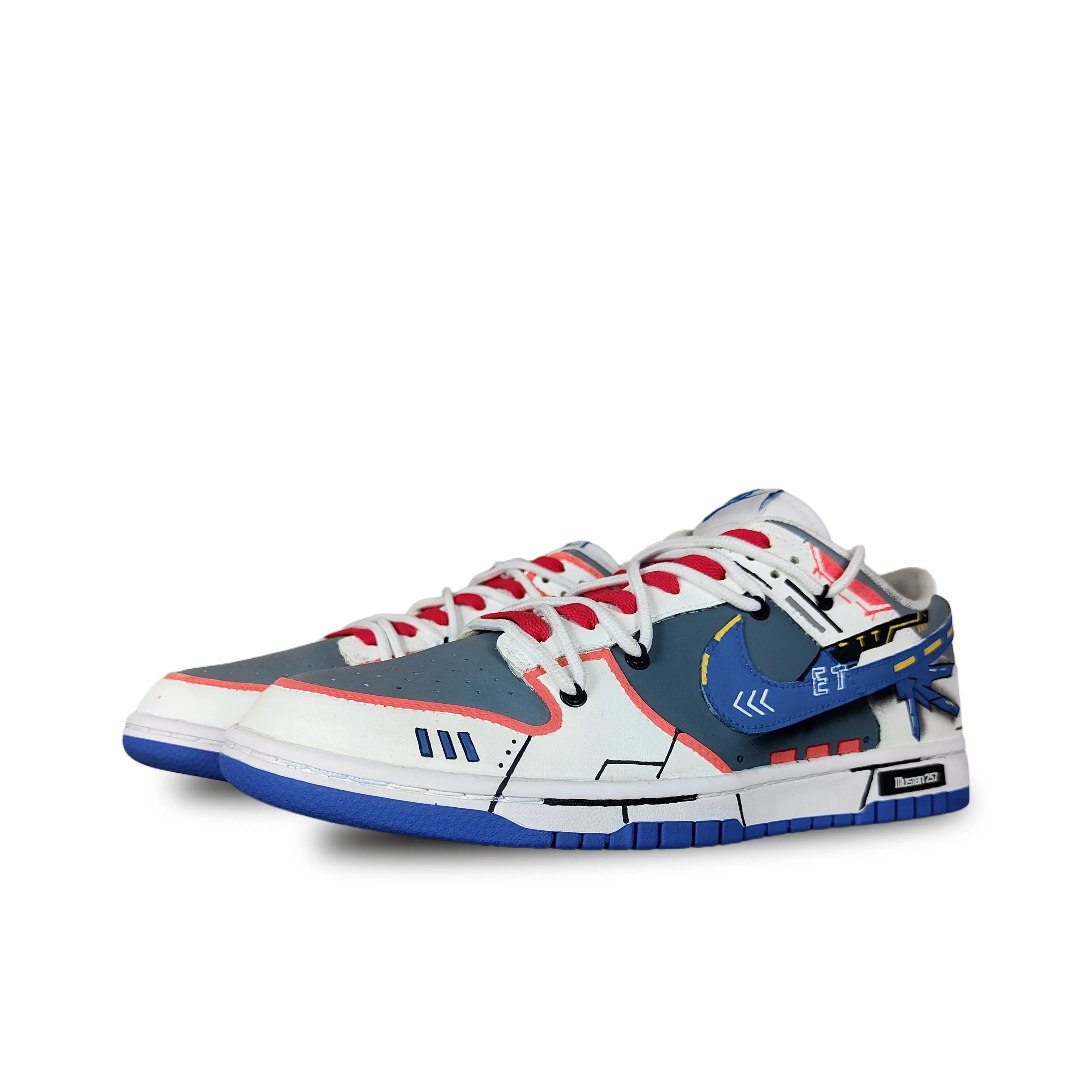 [Custom Freedom Gundam Mechatronic Armor]  Dunk Skateboarding Shoes Unisex