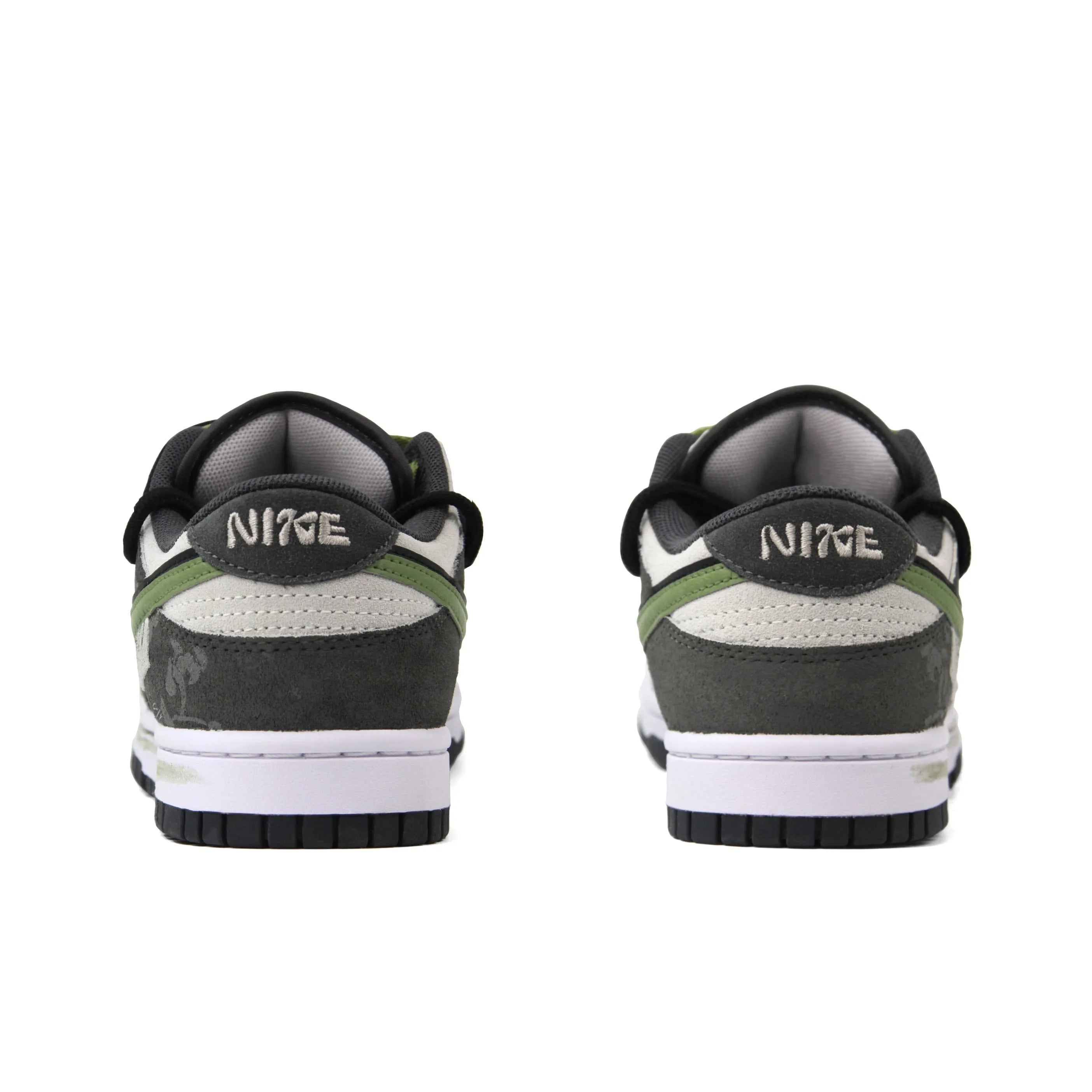 [Custom Veldt Rust] Dunk Skateboarding Shoes Unisex Gray/Green