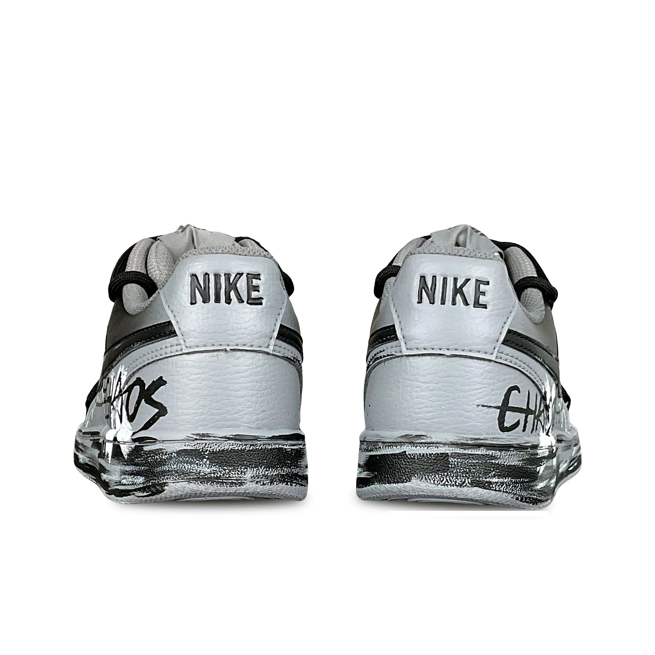 [Custom Post-Apocalyptic Wasteland ]Court Vision 1 Low Distressed Look  Skateboarding Shoes Unisex