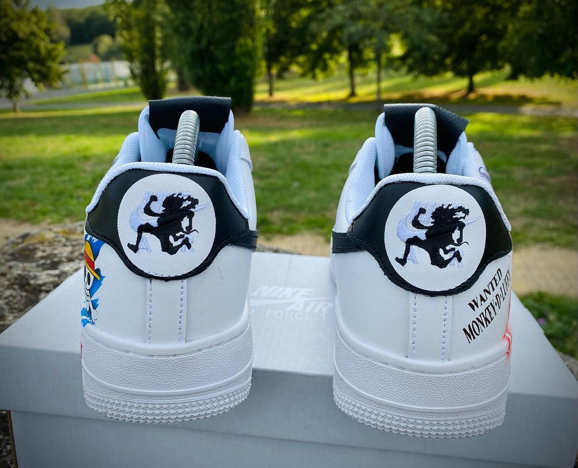 [Custom Luffy Gear 5] Air Force 1 Skateboarding Shoes Unisex