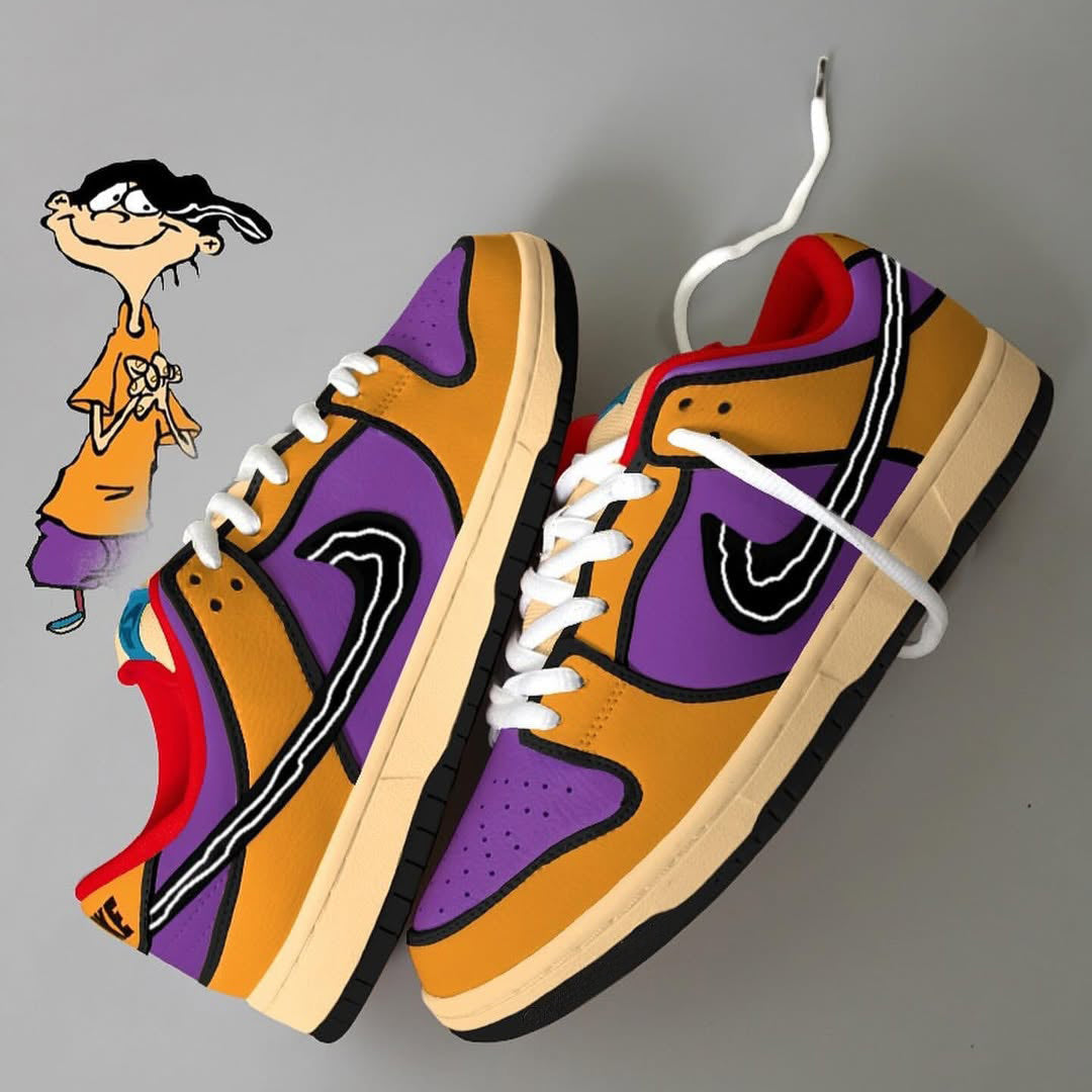 [Custom Ed, Edd n Eddy] Dunk SB Low Top Skateboarding Shoes Unisex