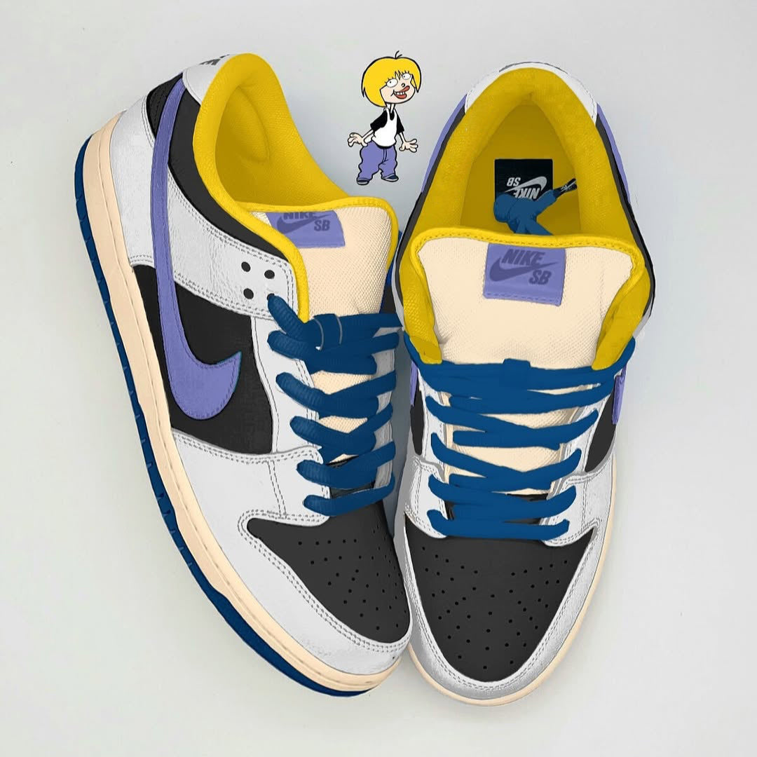[Custom Ed, Edd n Eddy III] Dunk SB Low Top Skateboarding Shoes Unisex