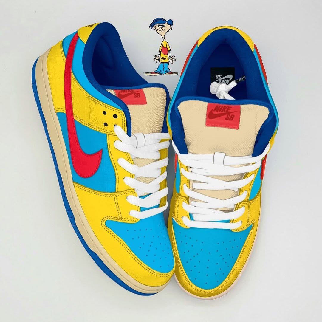 [Custom Ed, Edd n Eddy III] Dunk SB Low Top Skateboarding Shoes Unisex